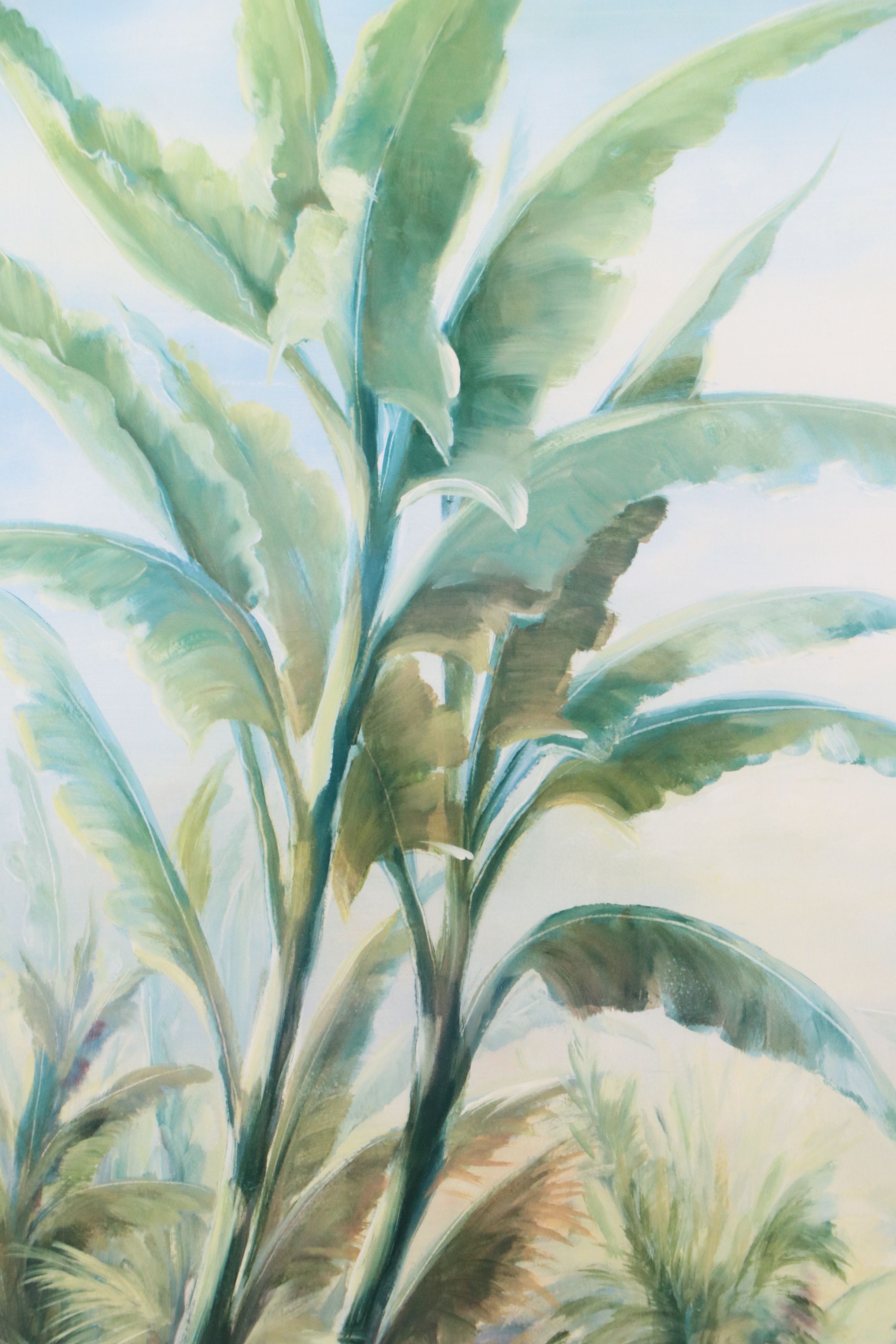 Offset Lithograph of Tropical Landscape, 21st Century