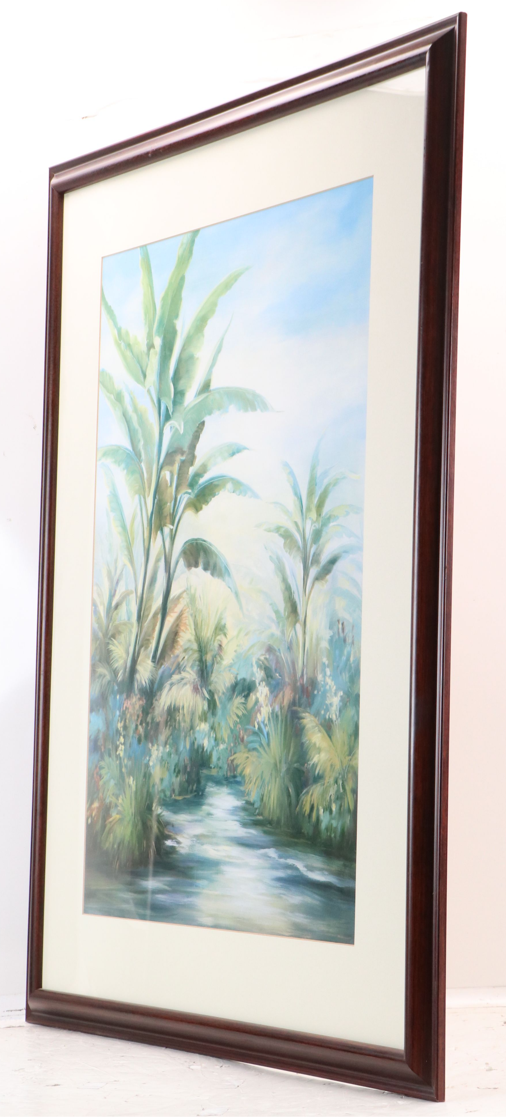 Offset Lithograph of Tropical Landscape, 21st Century