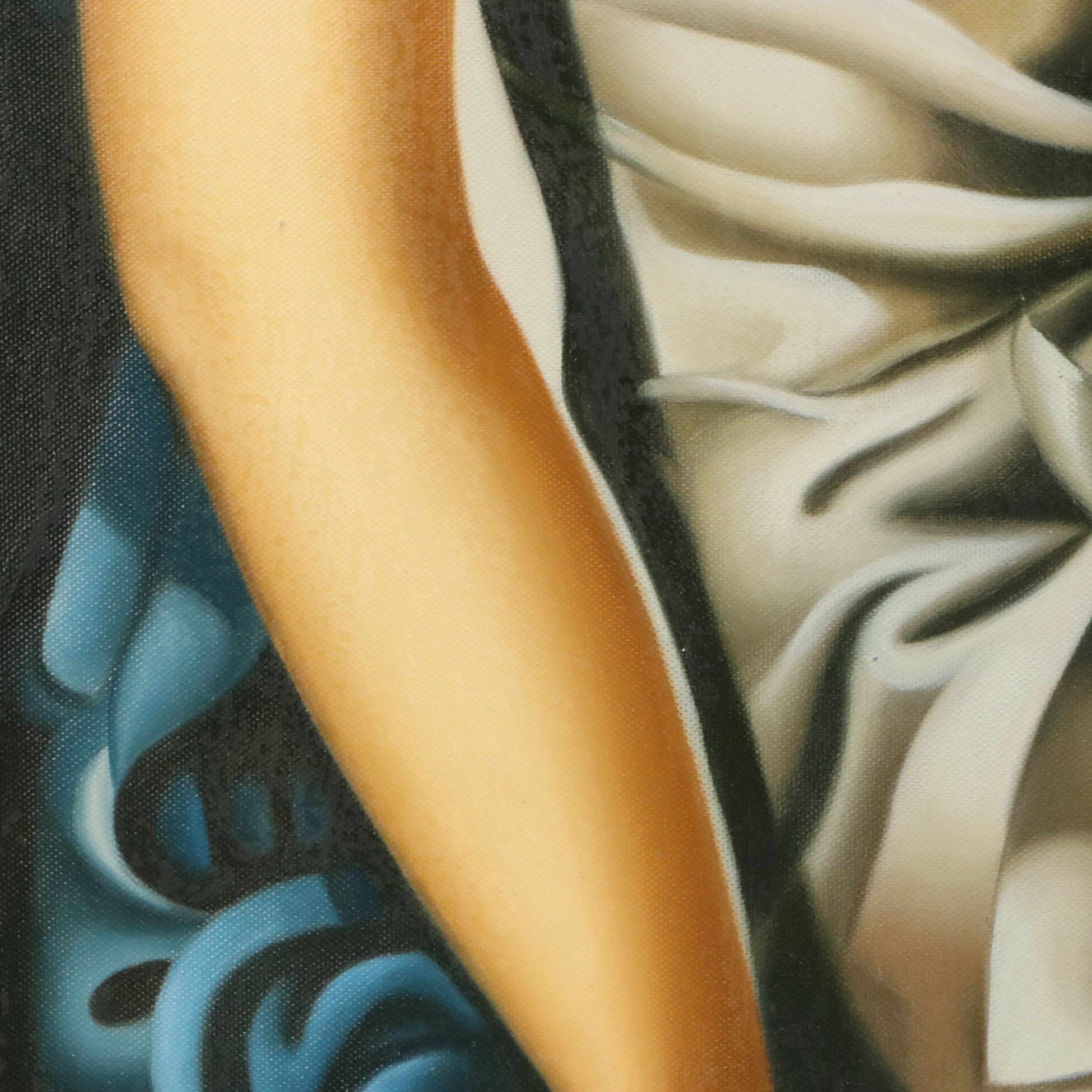 After Tamara De Lempicka Oil Master Copy of "Madame M.," 21st Century