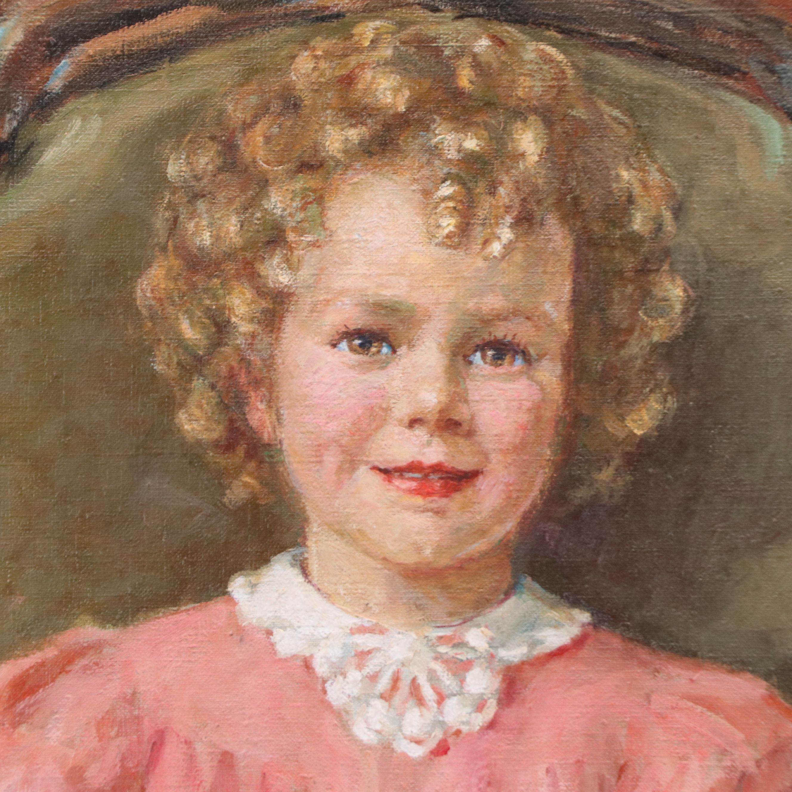 Alice McKee Cumming Oil Portrait "Portia Payseur, Age 5 Years," 1936