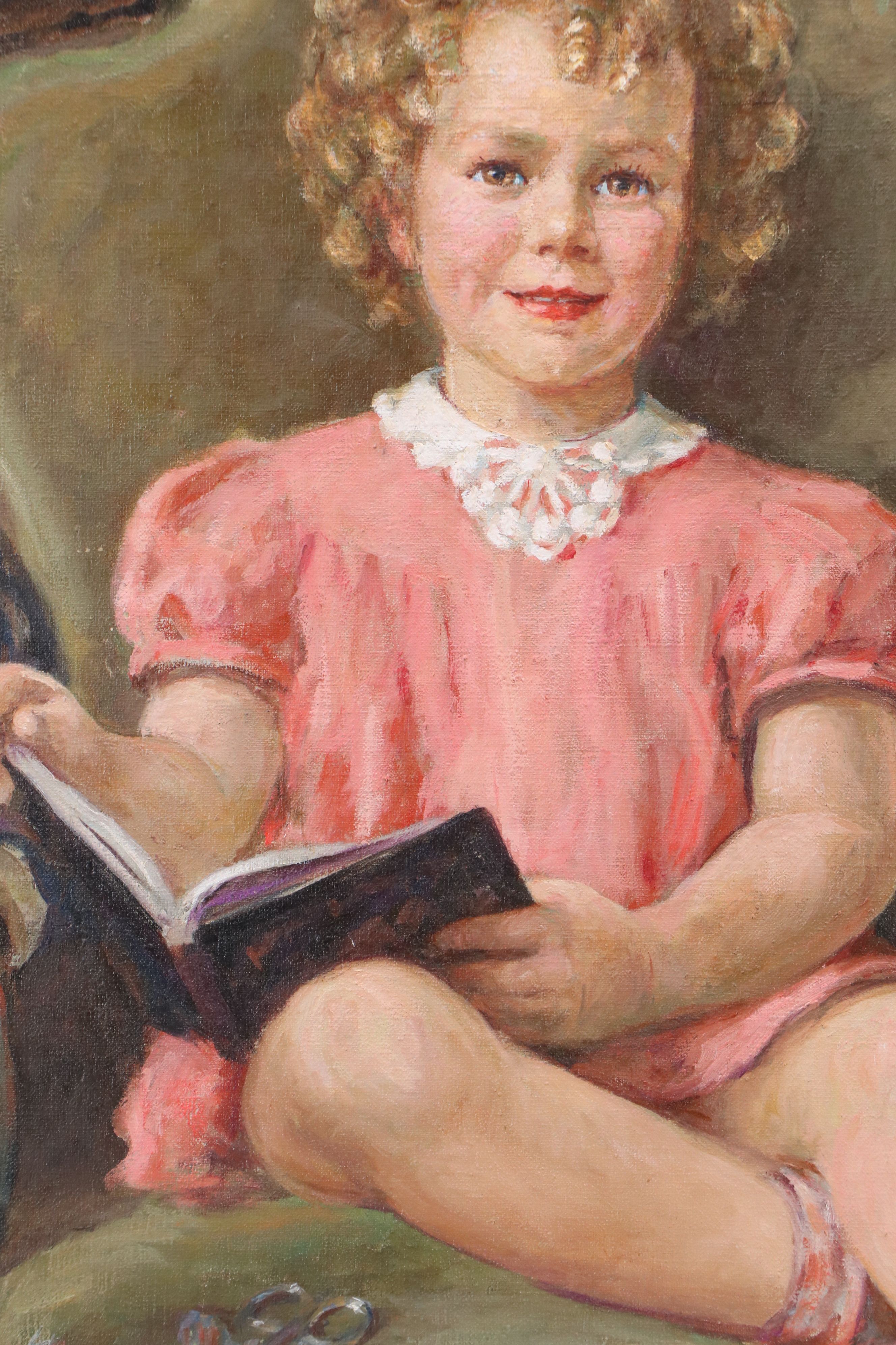Alice McKee Cumming Oil Portrait "Portia Payseur, Age 5 Years," 1936
