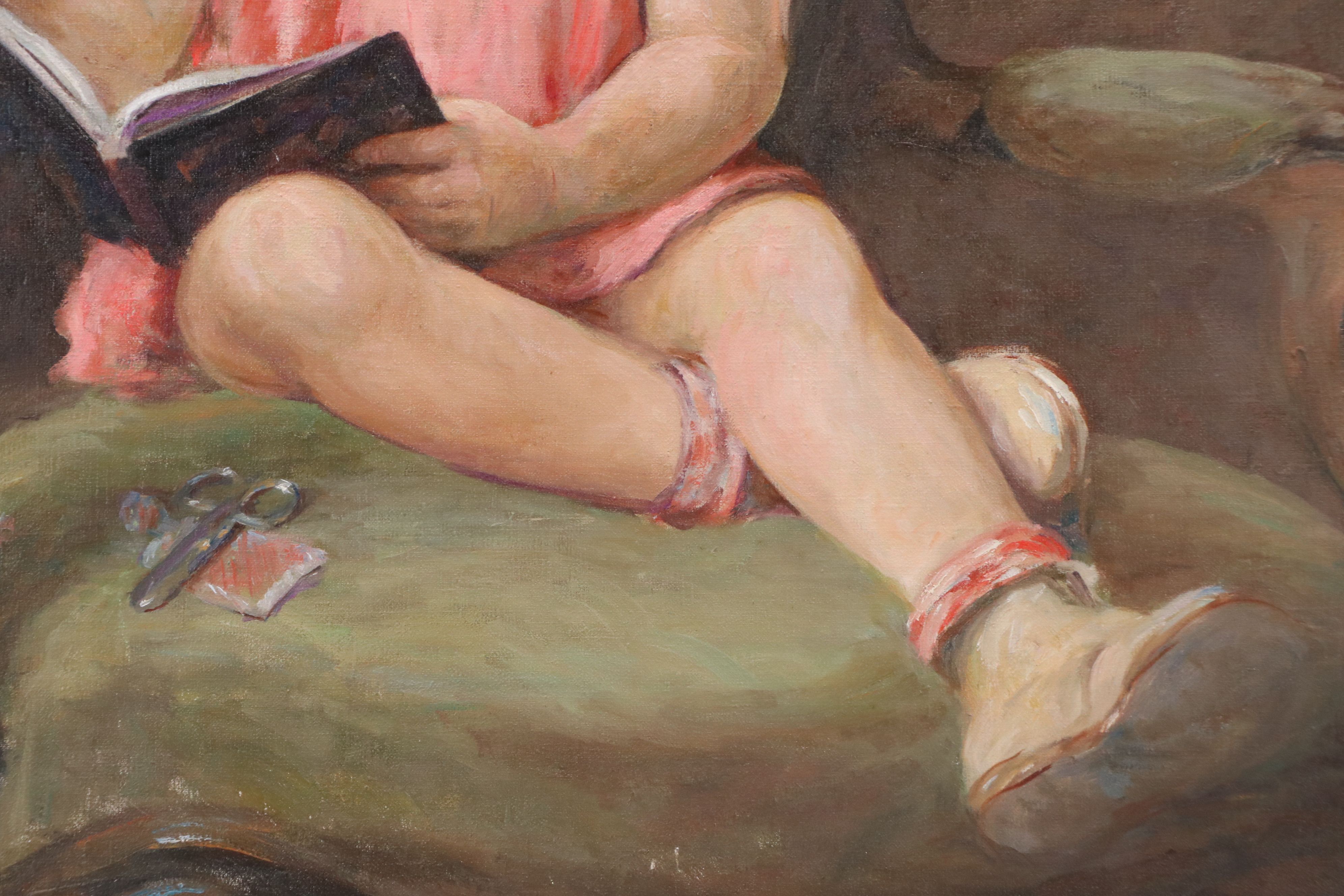 Alice McKee Cumming Oil Portrait "Portia Payseur, Age 5 Years," 1936