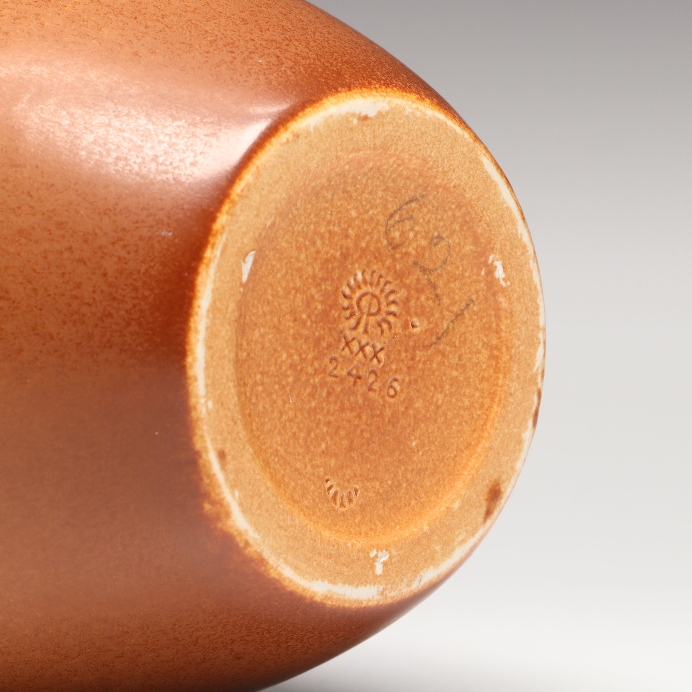 Rookwood Pottery Brown Glaze Ceramic Vase, 1930