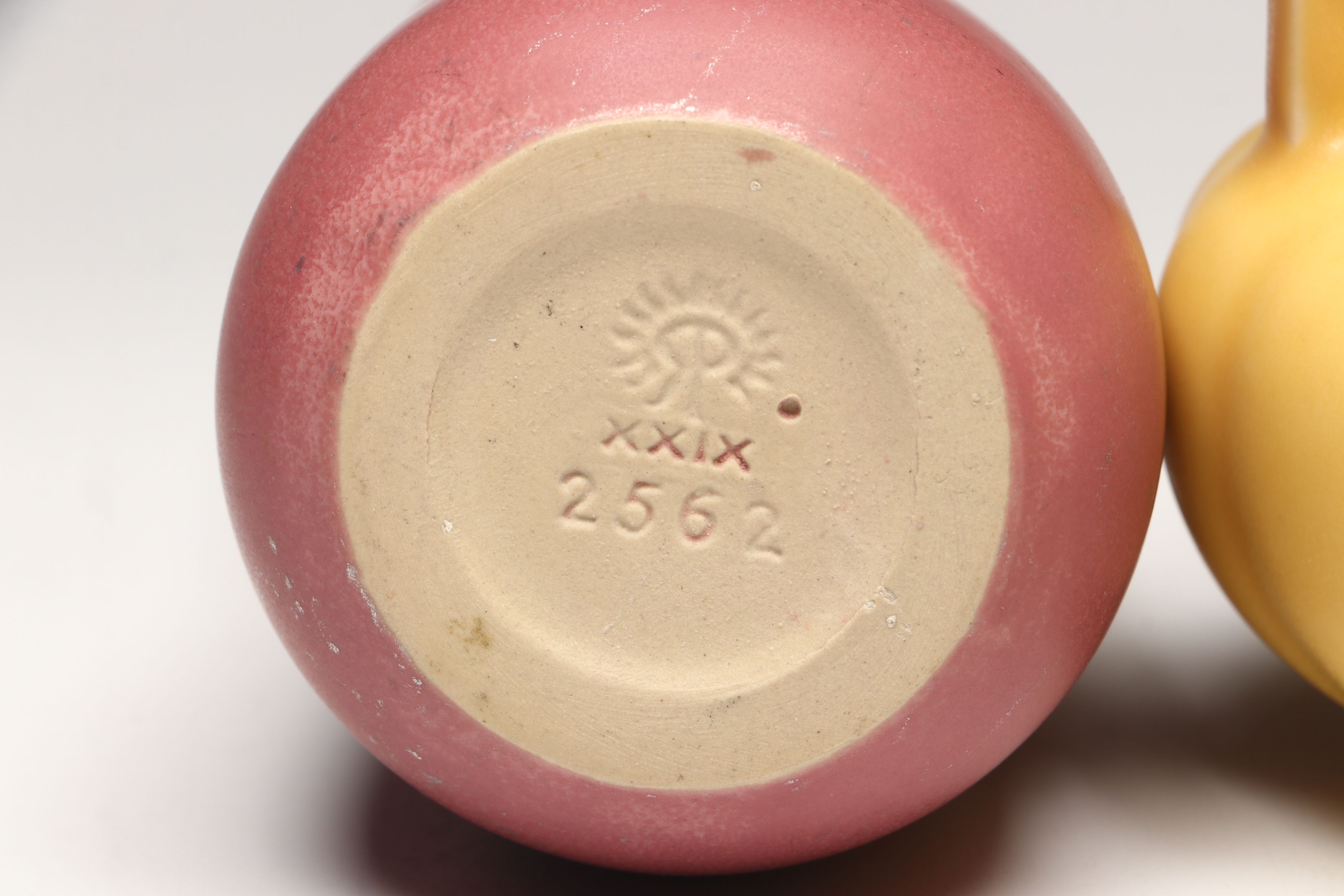 Rookwood Pottery Handled Matte Glaze Ceramic Vases, 1920s-1930s