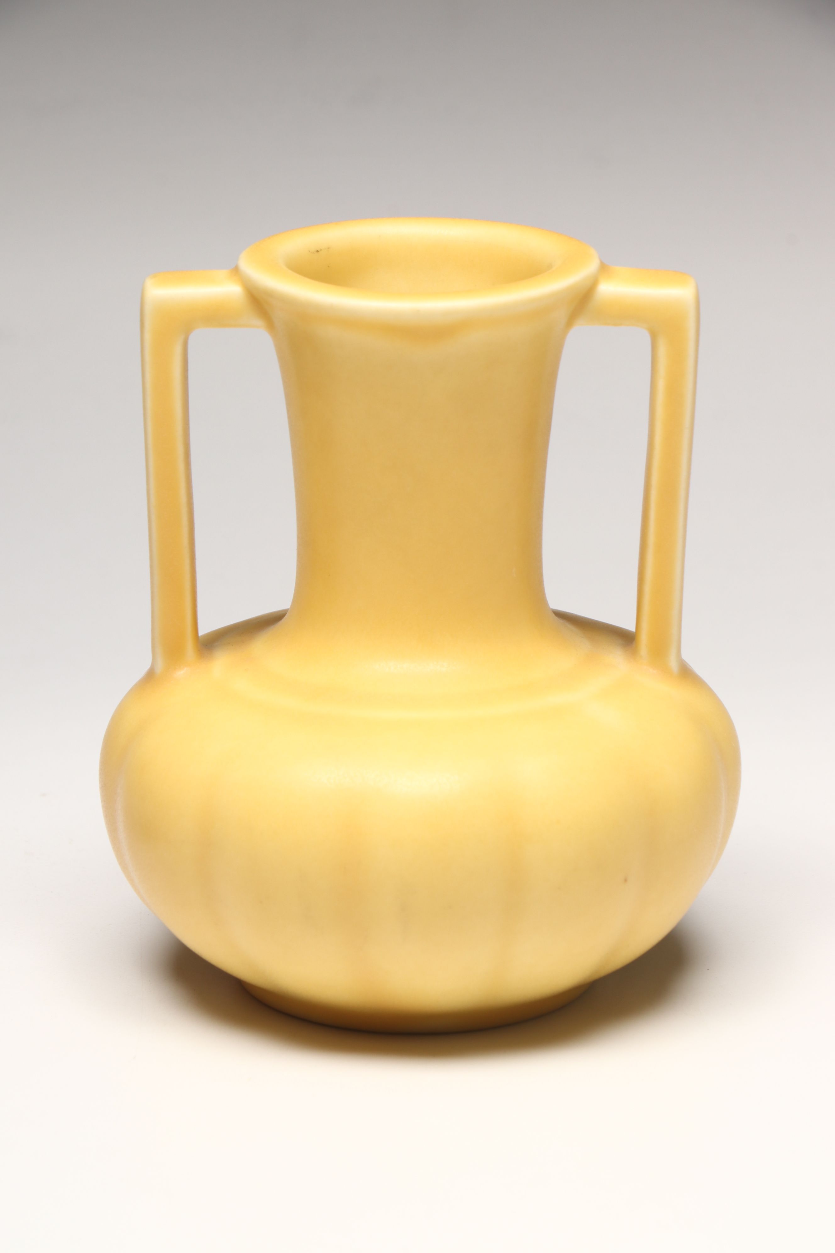 Rookwood Pottery Handled Matte Glaze Ceramic Vases, 1920s-1930s