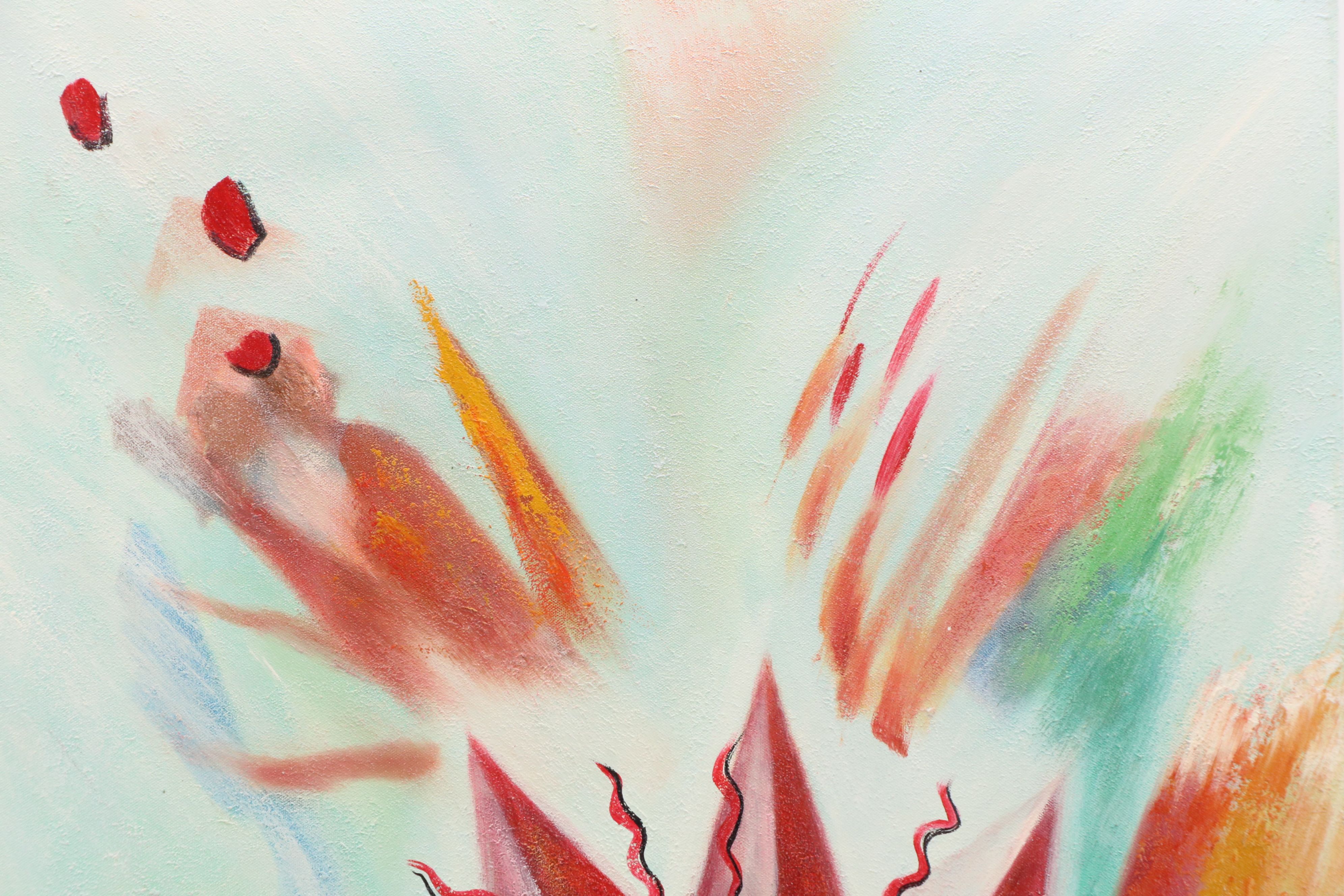 Non-Objective Acrylic Painting, Circa 2010