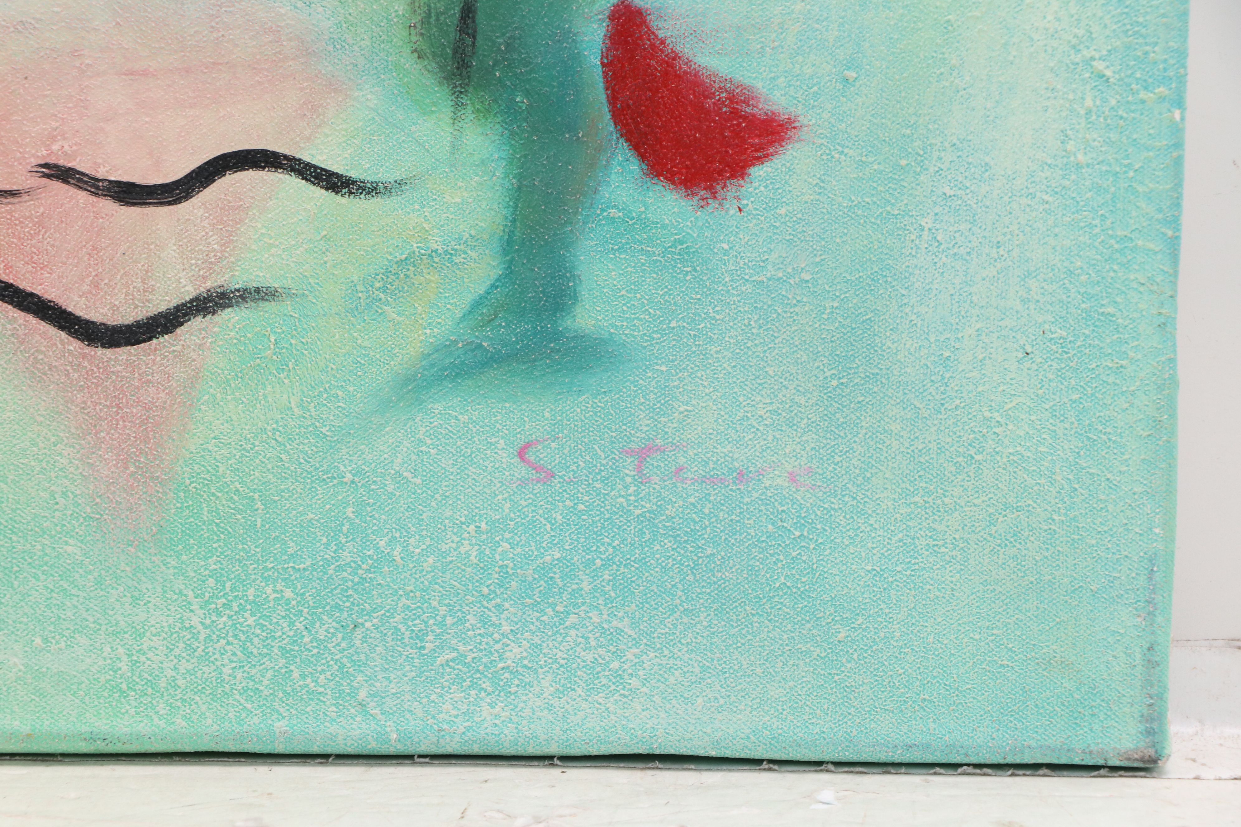 Non-Objective Acrylic Painting, Circa 2010