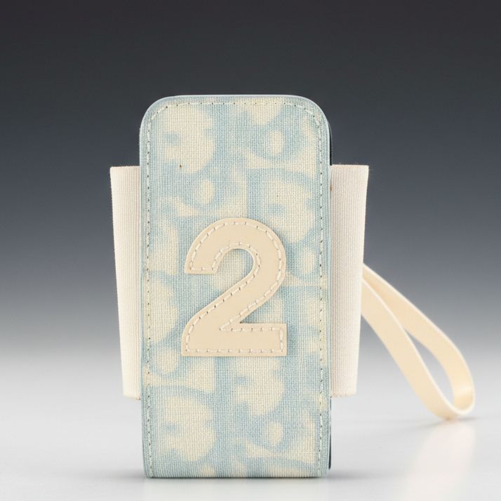Christian Dior Mobile Phone Case in Dior Oblique Coated Canvas