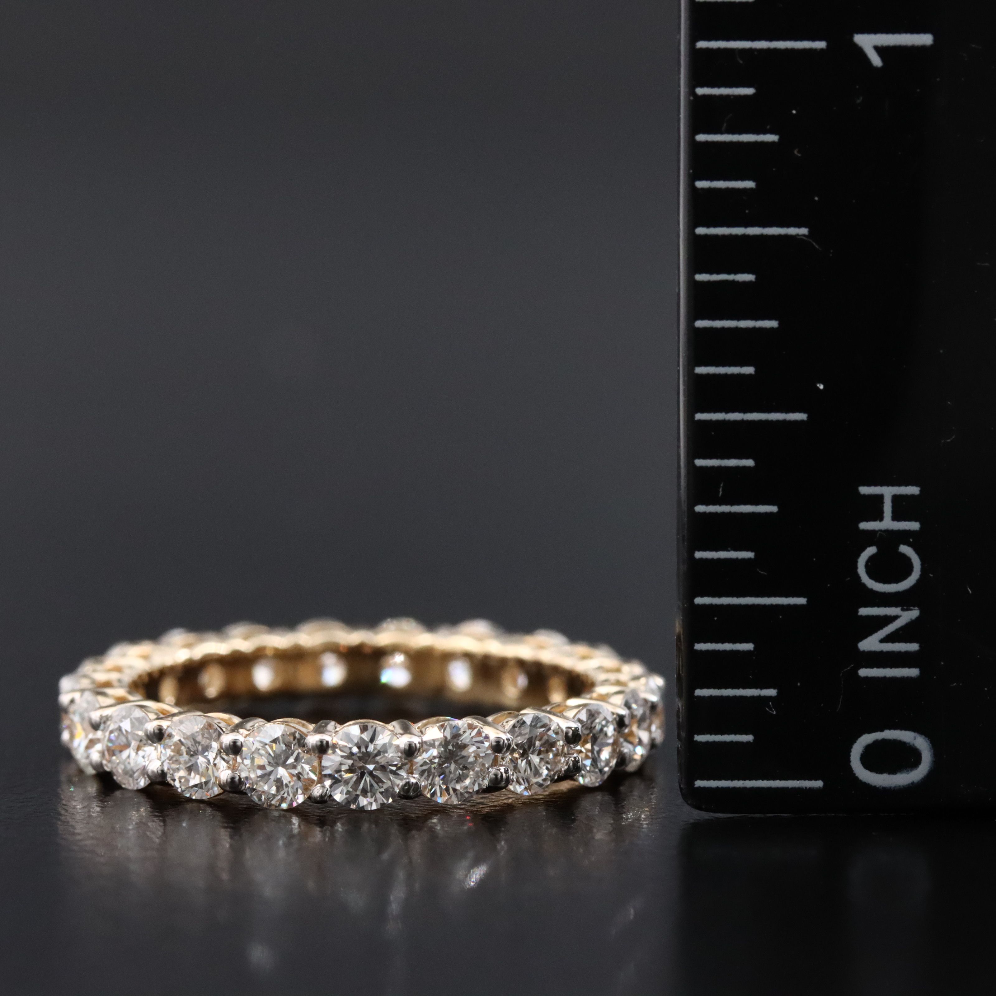 14K 2.25 CTW Lab Grown Diamond Eternity Band