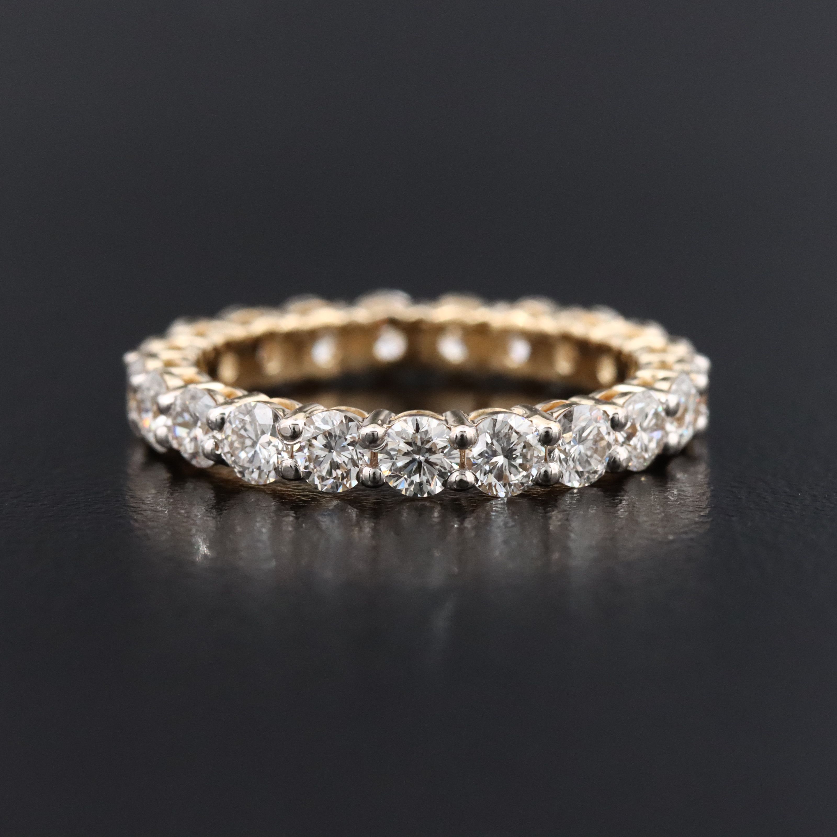 14K 2.25 CTW Lab Grown Diamond Eternity Band