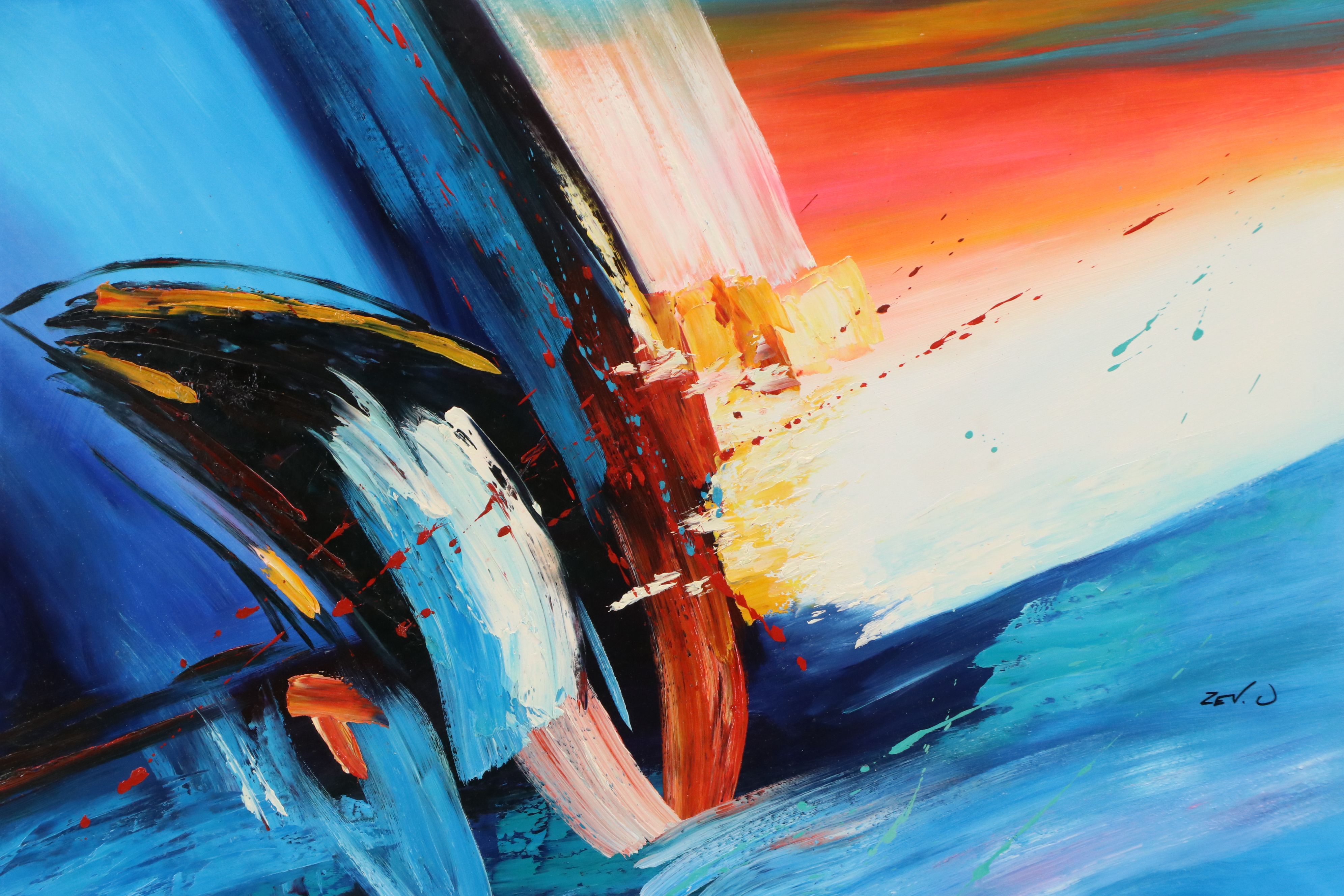 Abstract Acrylic Painting, Circa 2010