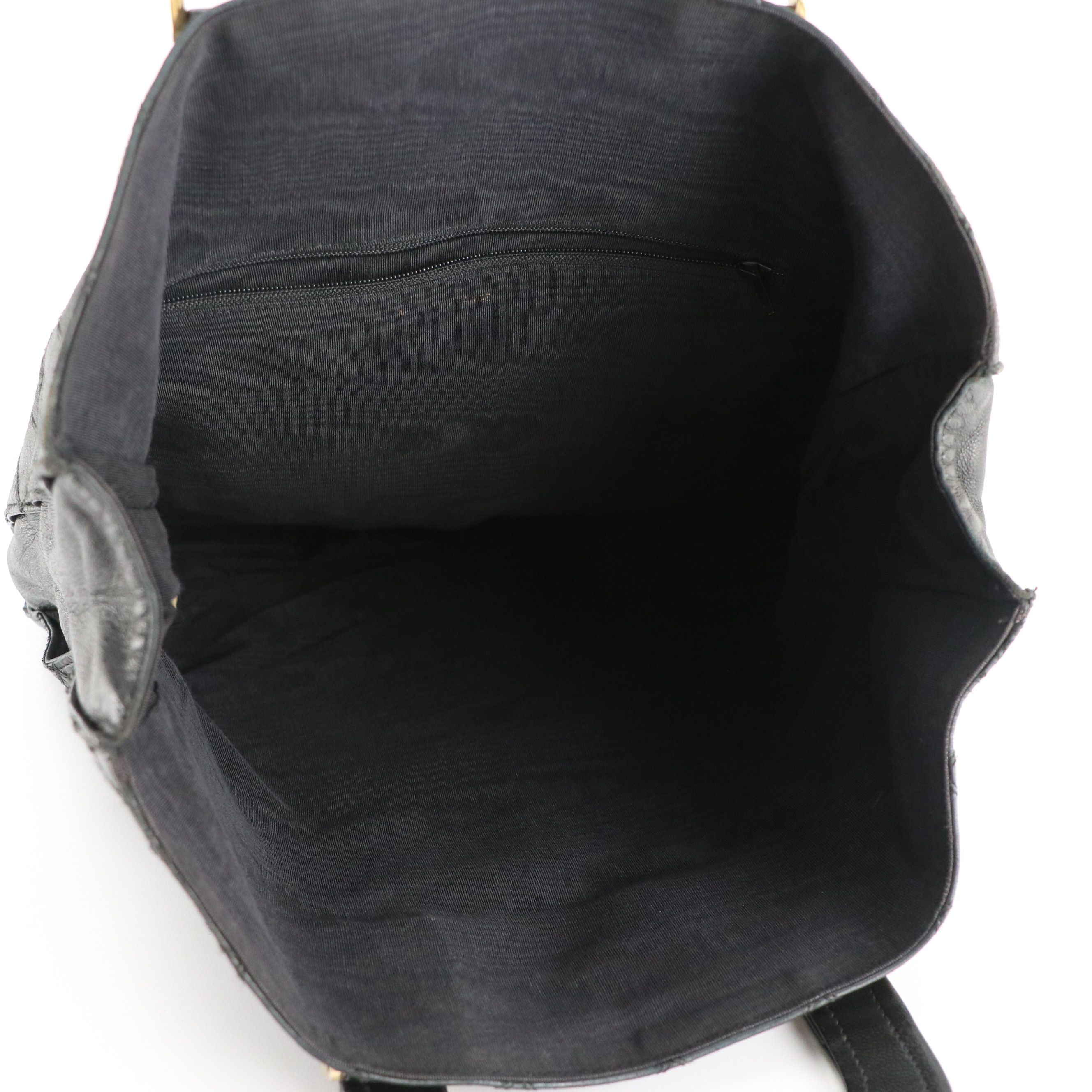 Chanel Vintage Top Handle Bag in Black Diamond-Stitched Lambskin Leather