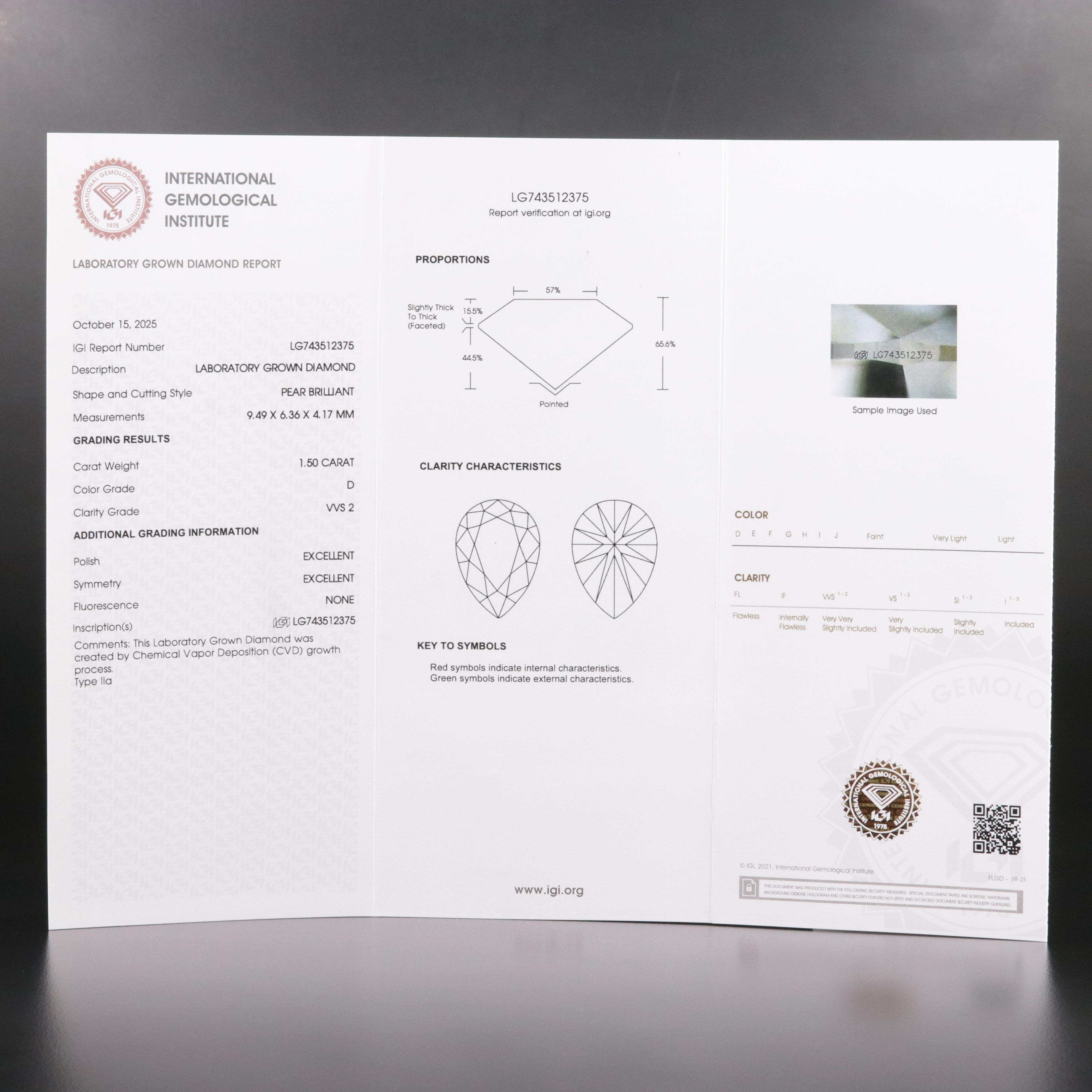 14K 2.75 CTW Lab Grown Toi et Moi Ring with IGI Report14K 2.75 CTW Lab Grown Toi et Moi Ring with IGI Report