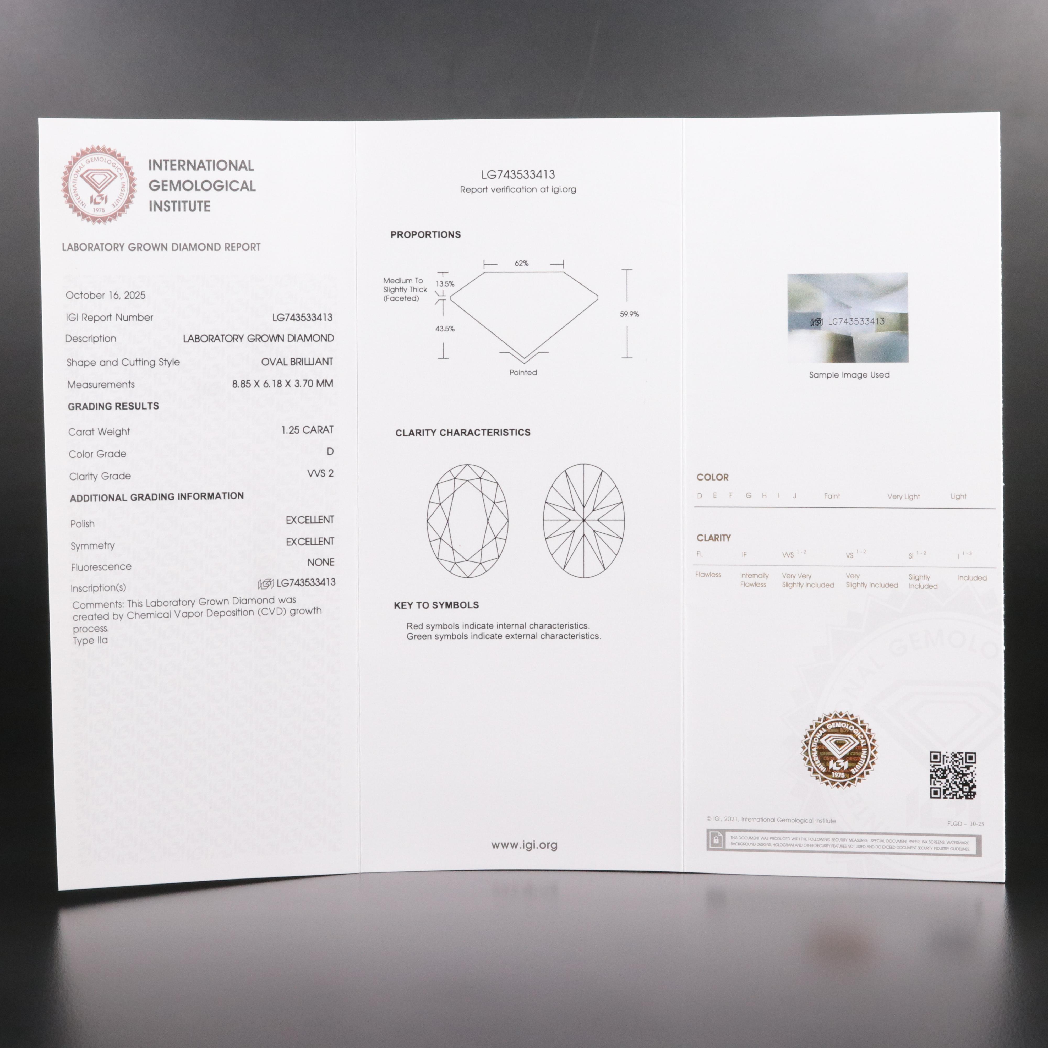 14K 2.75 CTW Lab Grown Toi et Moi Ring with IGI Report14K 2.75 CTW Lab Grown Toi et Moi Ring with IGI Report