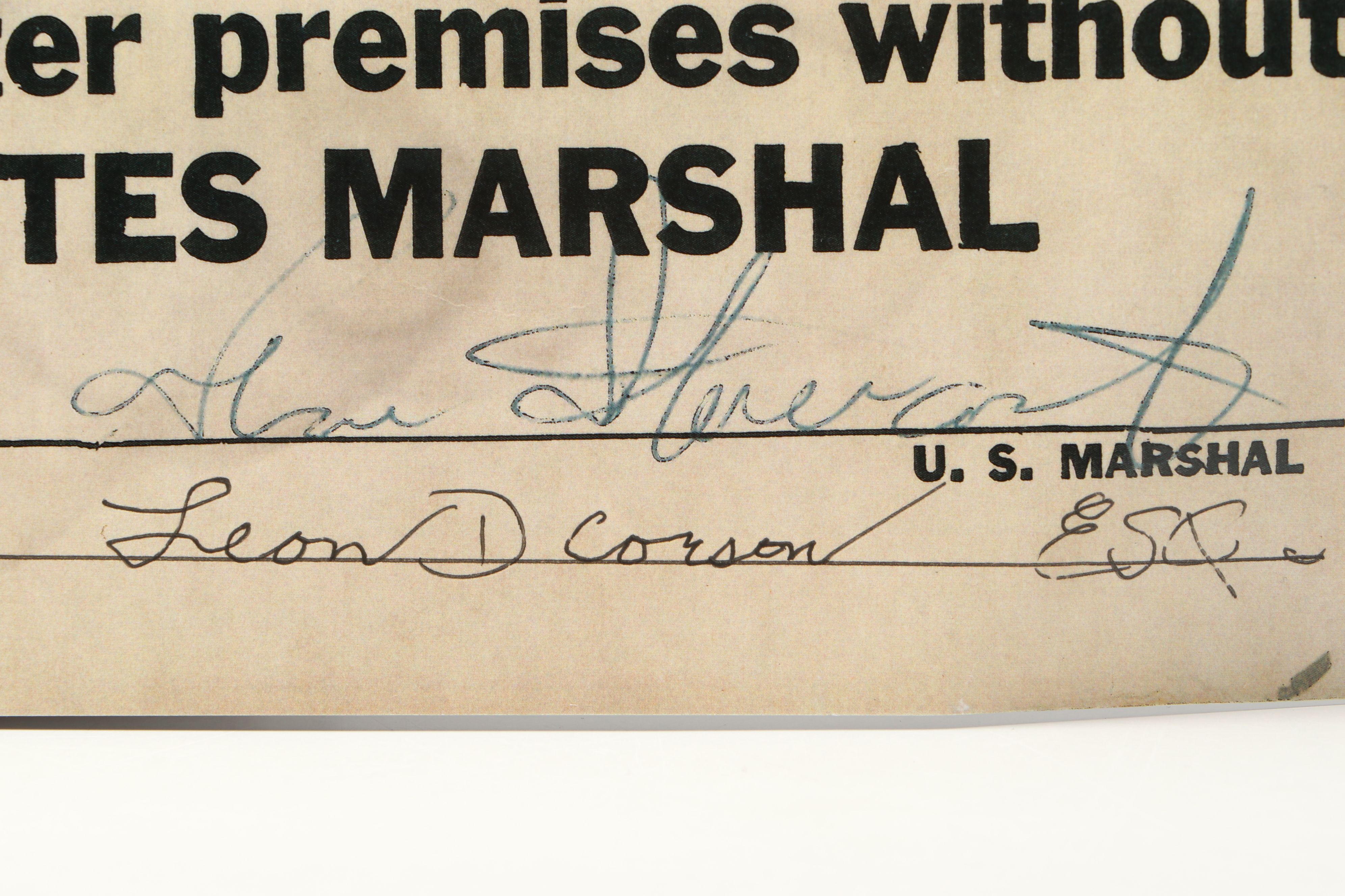 Prohibition Style Whisky Prescription Form with Reproduction Sign