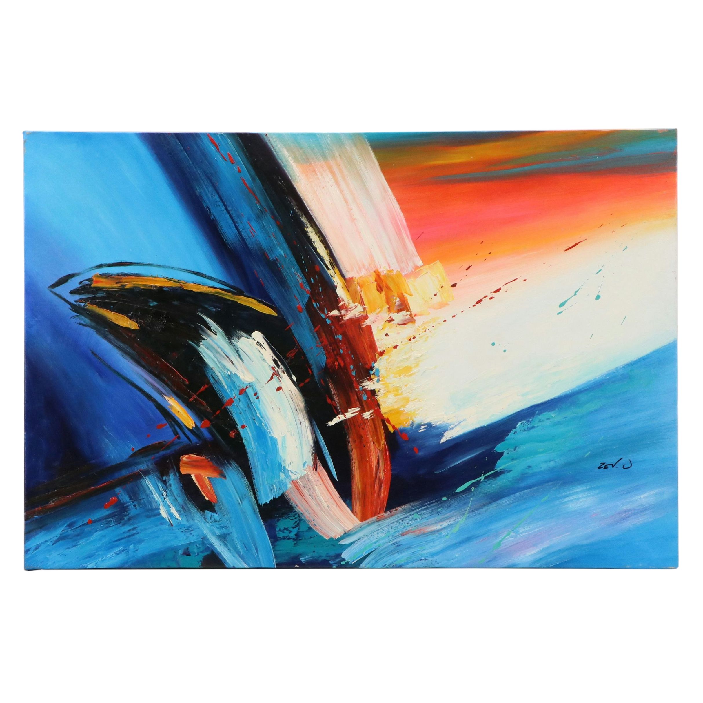 Abstract Acrylic Painting, Circa 2010