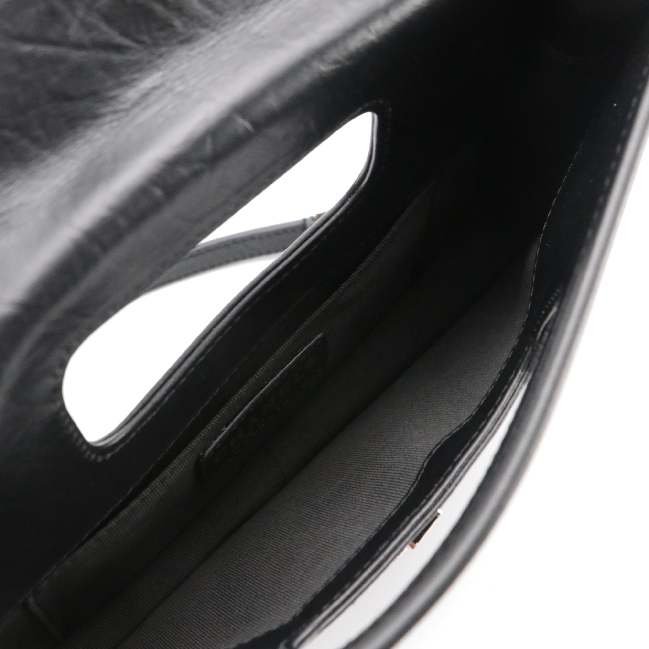 Chanel Lucky Charms Chain Strap Flap Clutch in Black Quilted Calfskin Leather