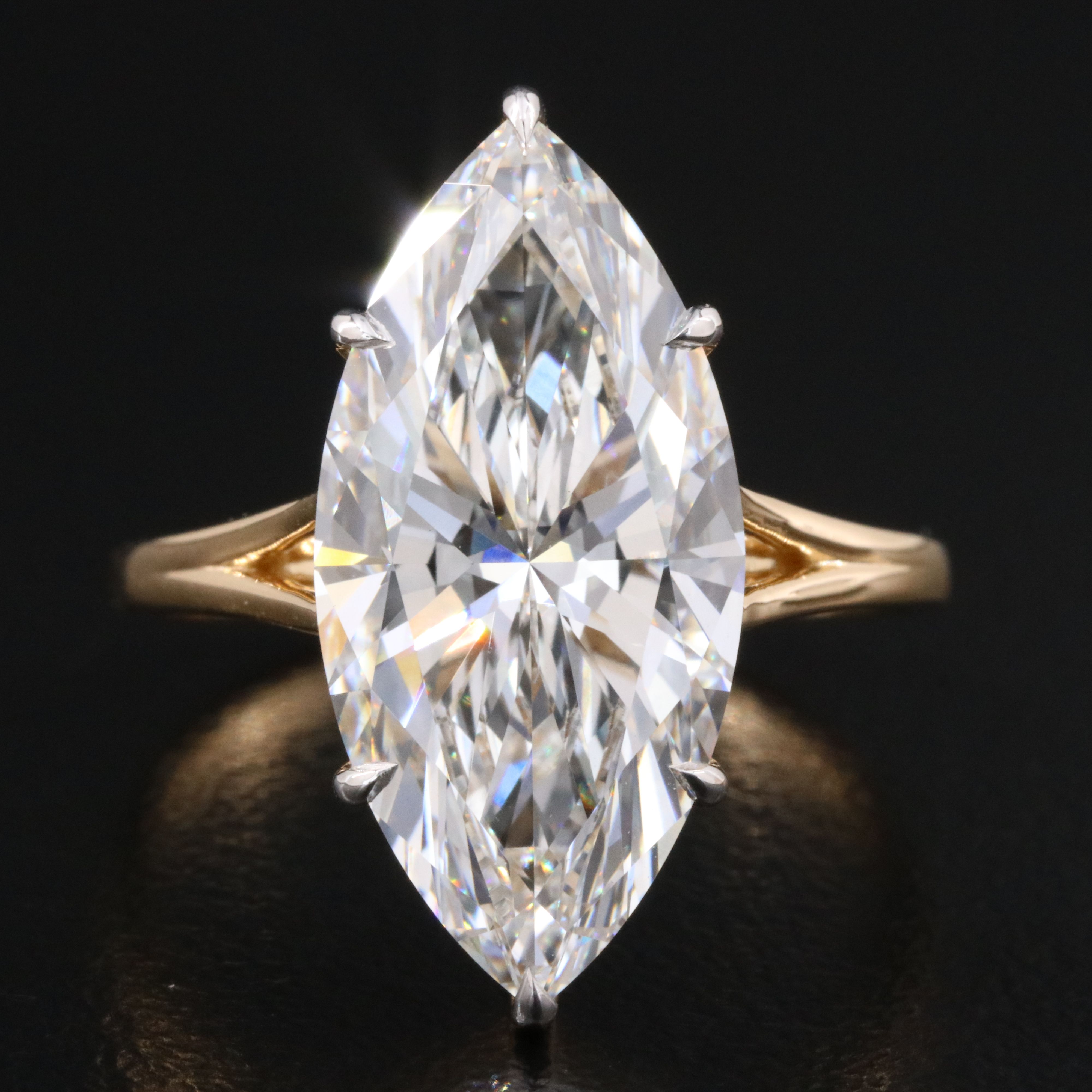 18K 6.06 CTW Lab Grown Diamond Ring with IGI Report