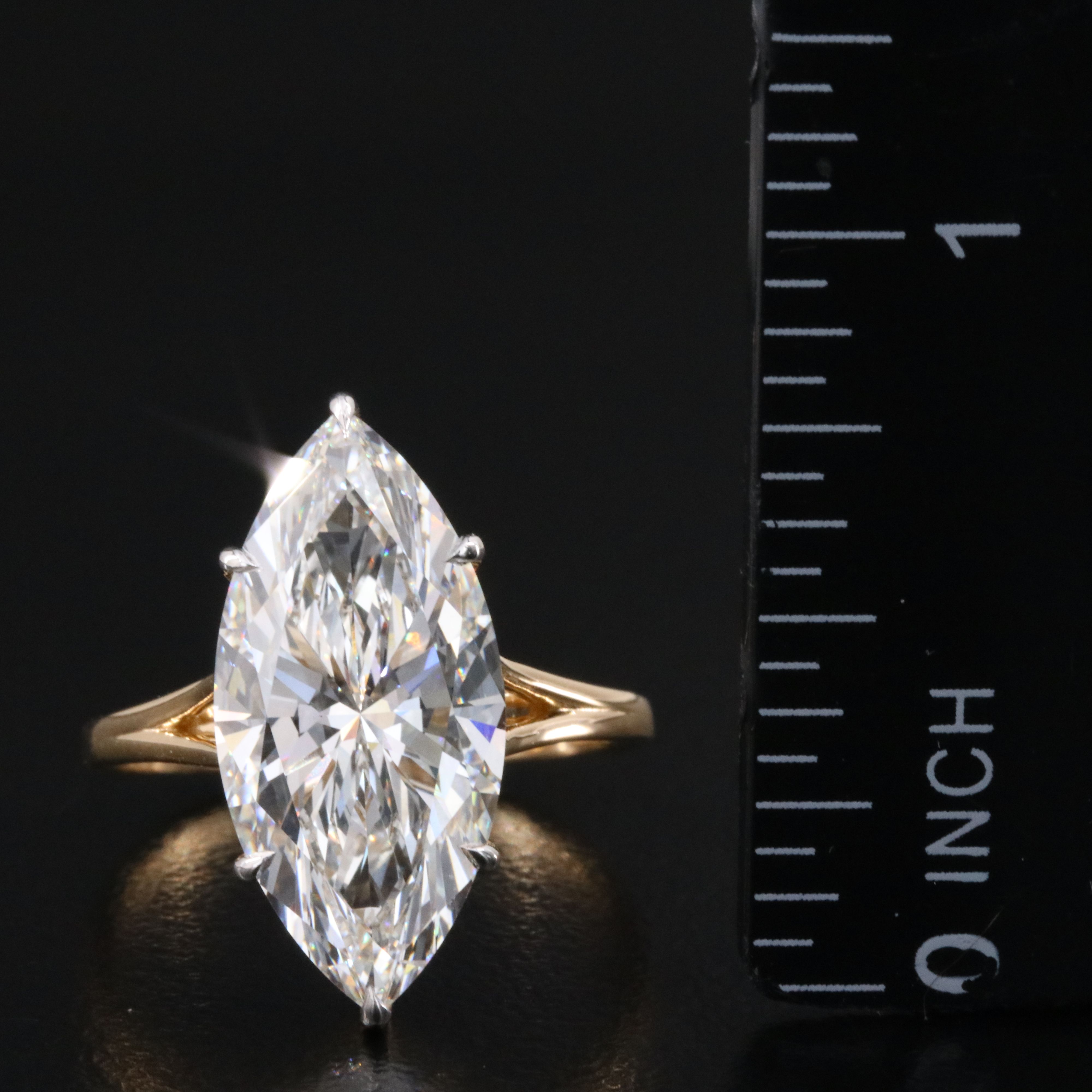 18K 6.06 CTW Lab Grown Diamond Ring with IGI Report
