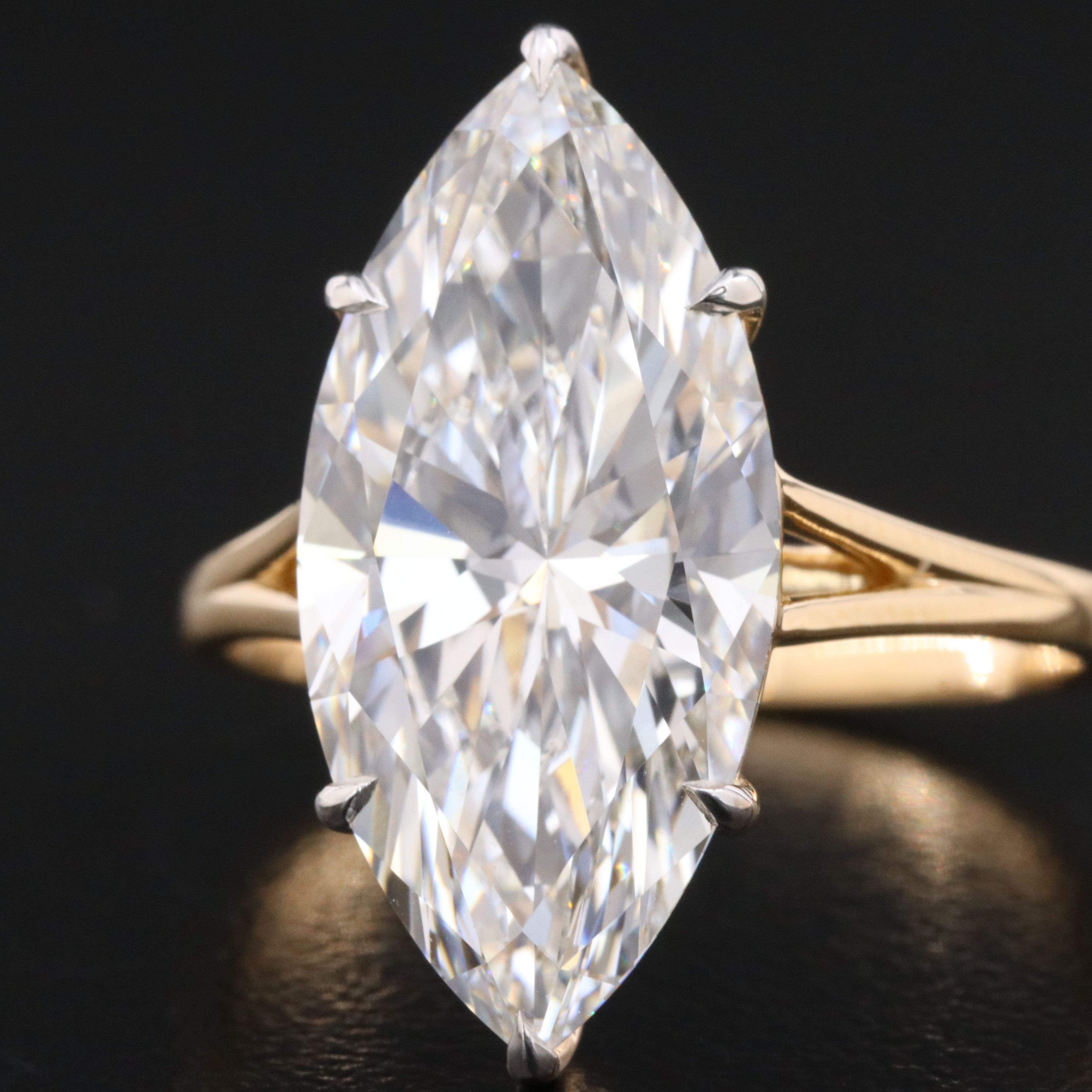 18K 6.06 CTW Lab Grown Diamond Ring with IGI Report