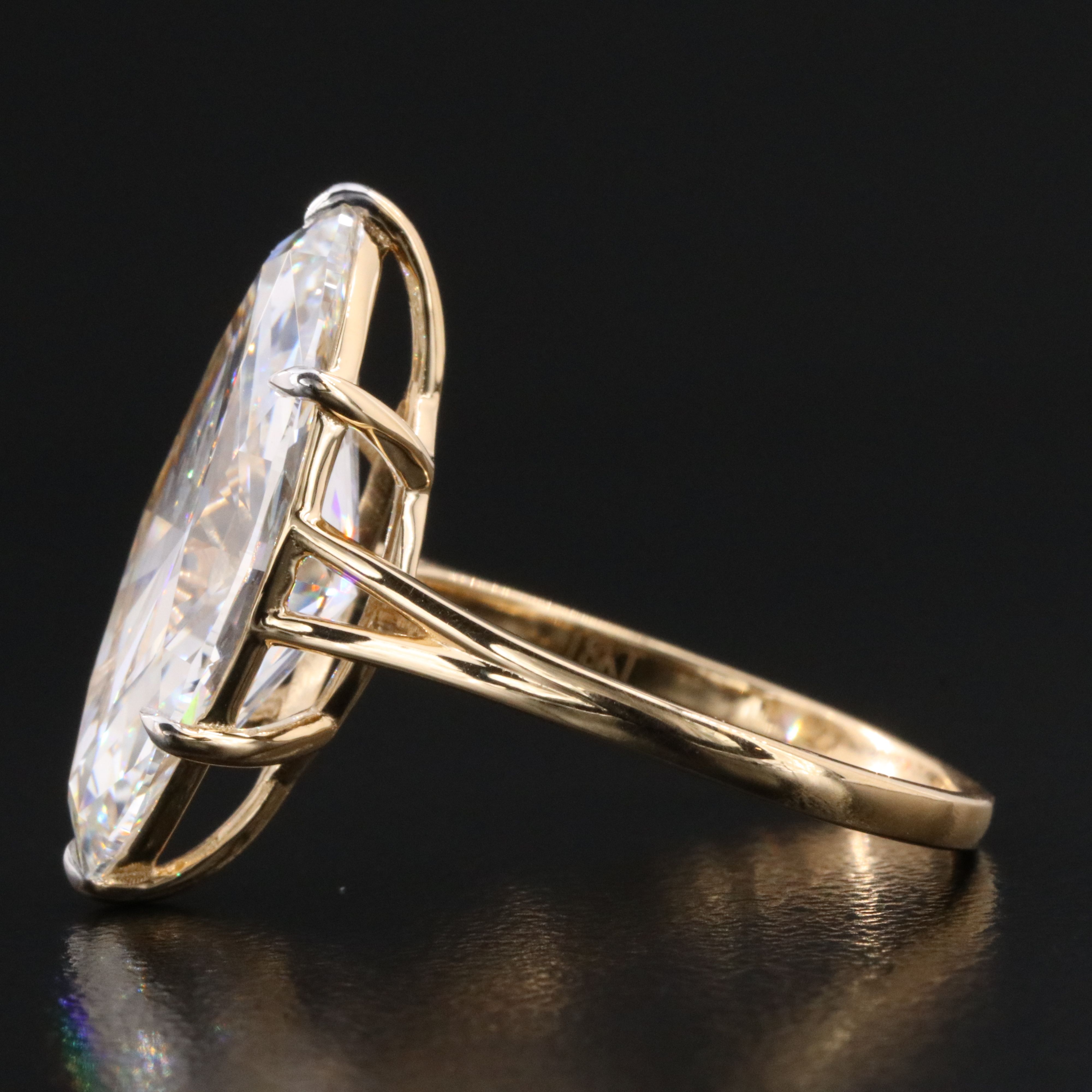 18K 6.06 CTW Lab Grown Diamond Ring with IGI Report