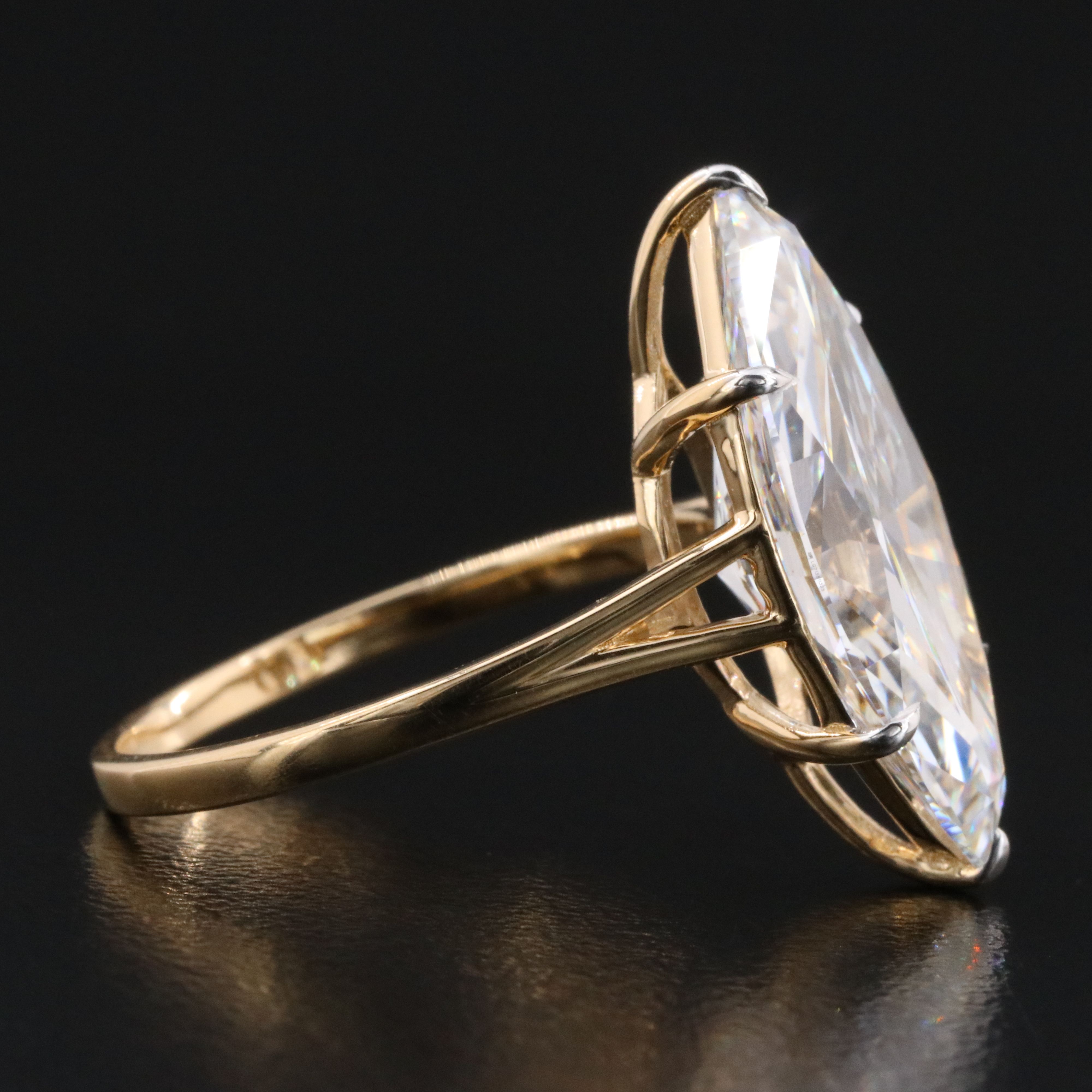 18K 6.06 CTW Lab Grown Diamond Ring with IGI Report