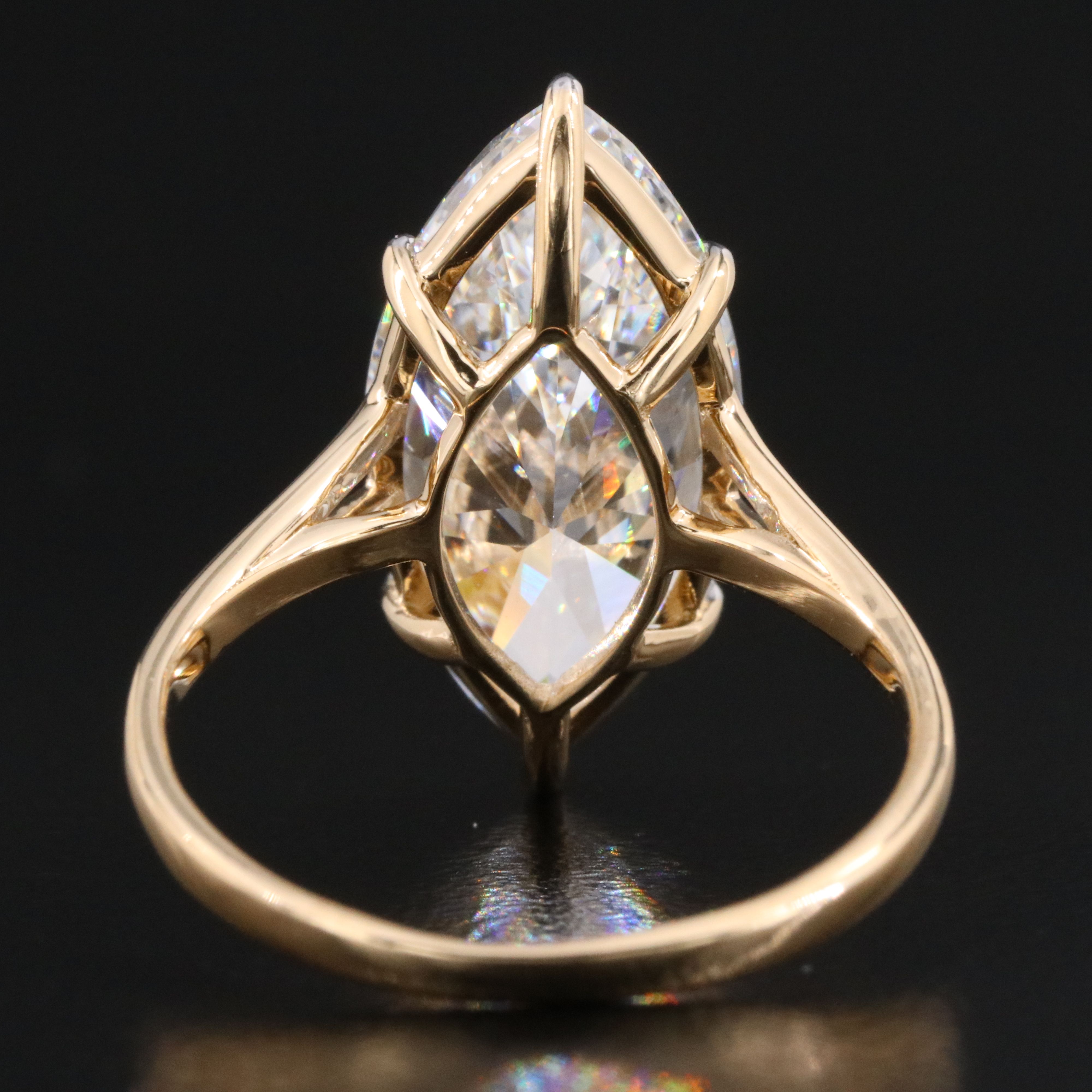 18K 6.06 CTW Lab Grown Diamond Ring with IGI Report