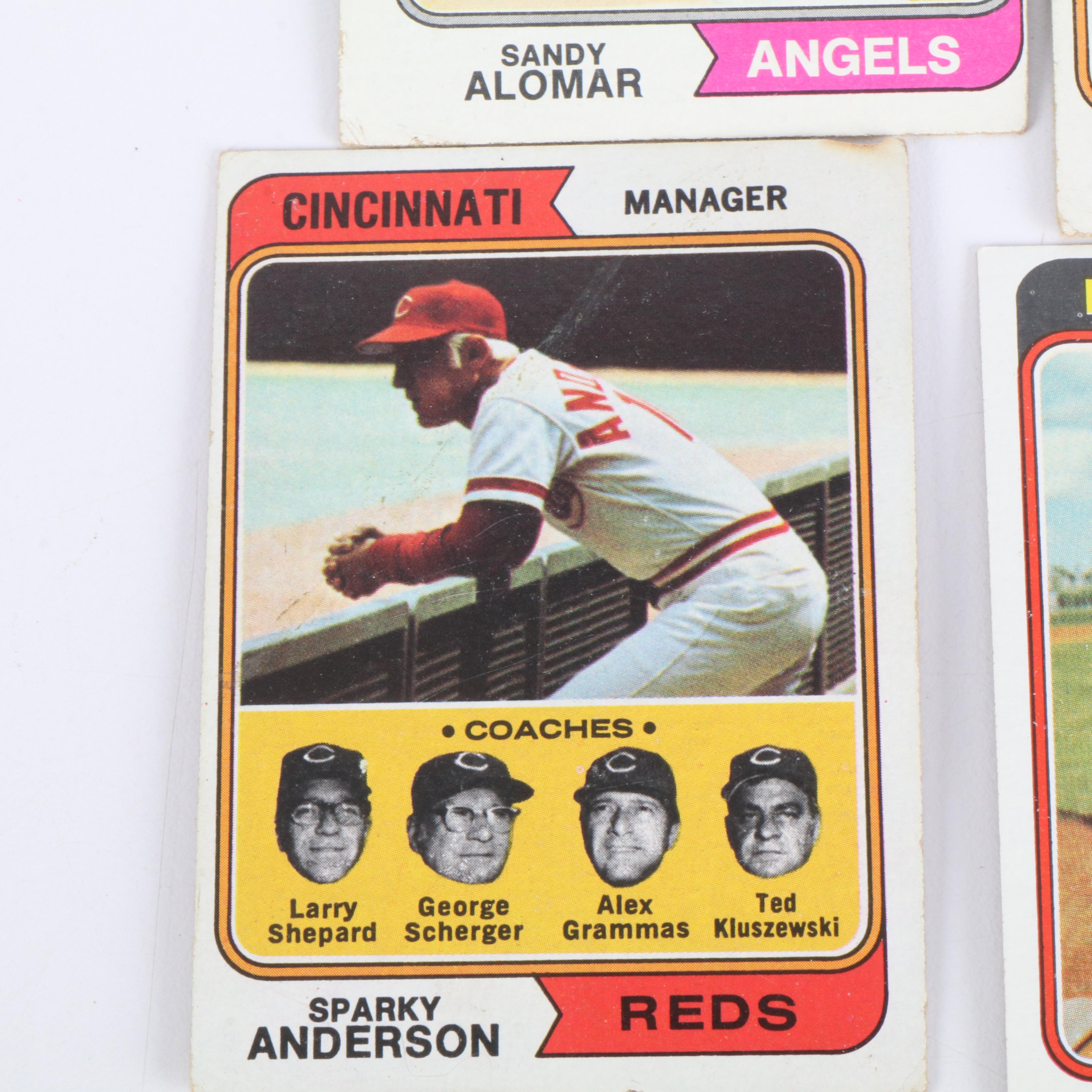 Collection of 1974 and 1975 Topps Baseball Cards