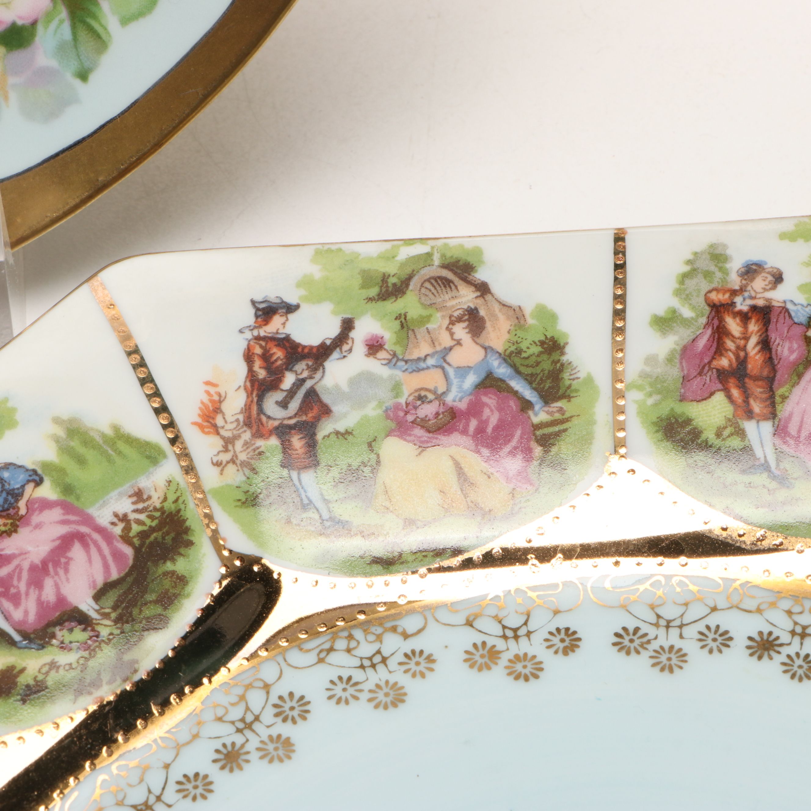Limoges with Other European Style Porcelain Cabinet Plates