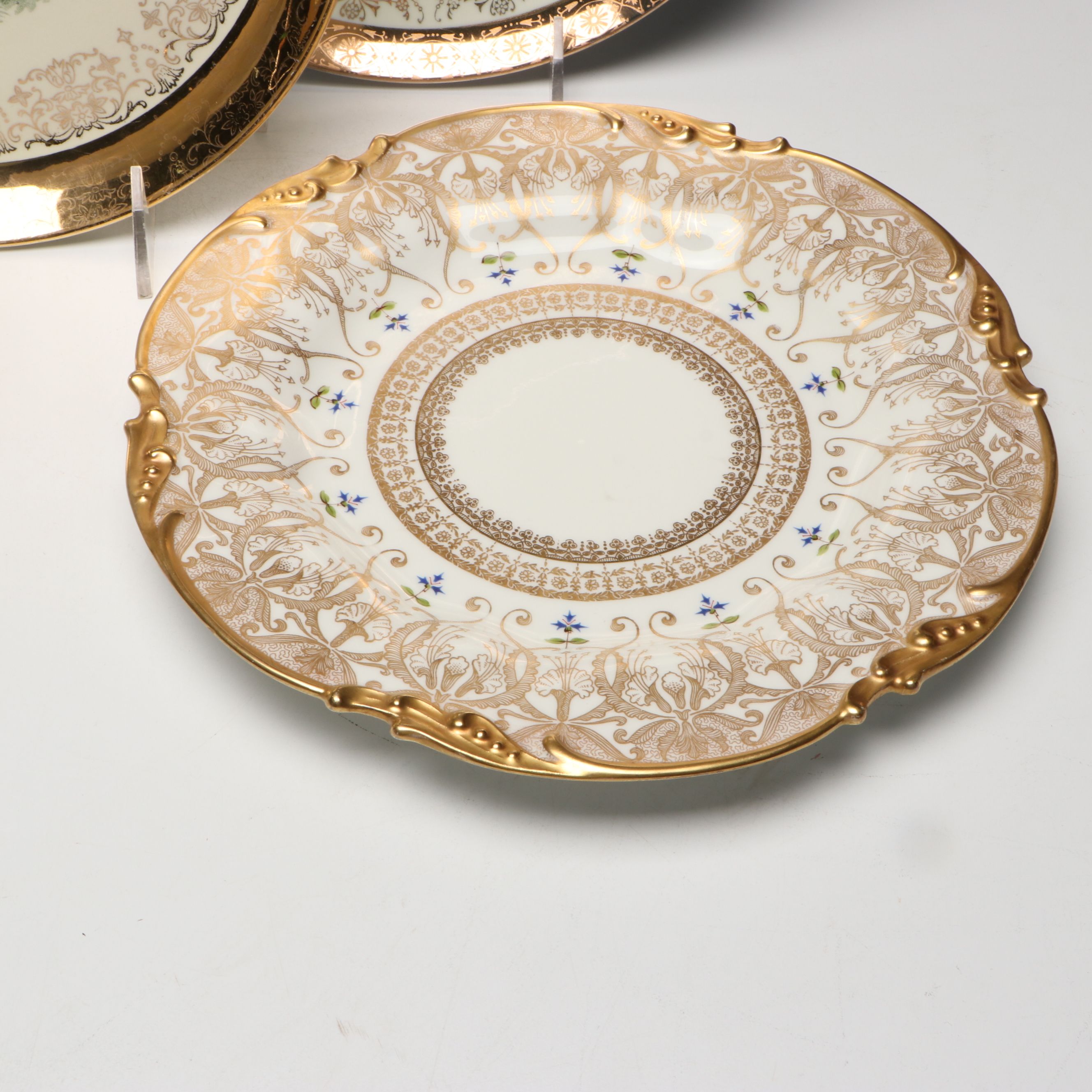 Limoges with Other European Style Porcelain Cabinet Plates