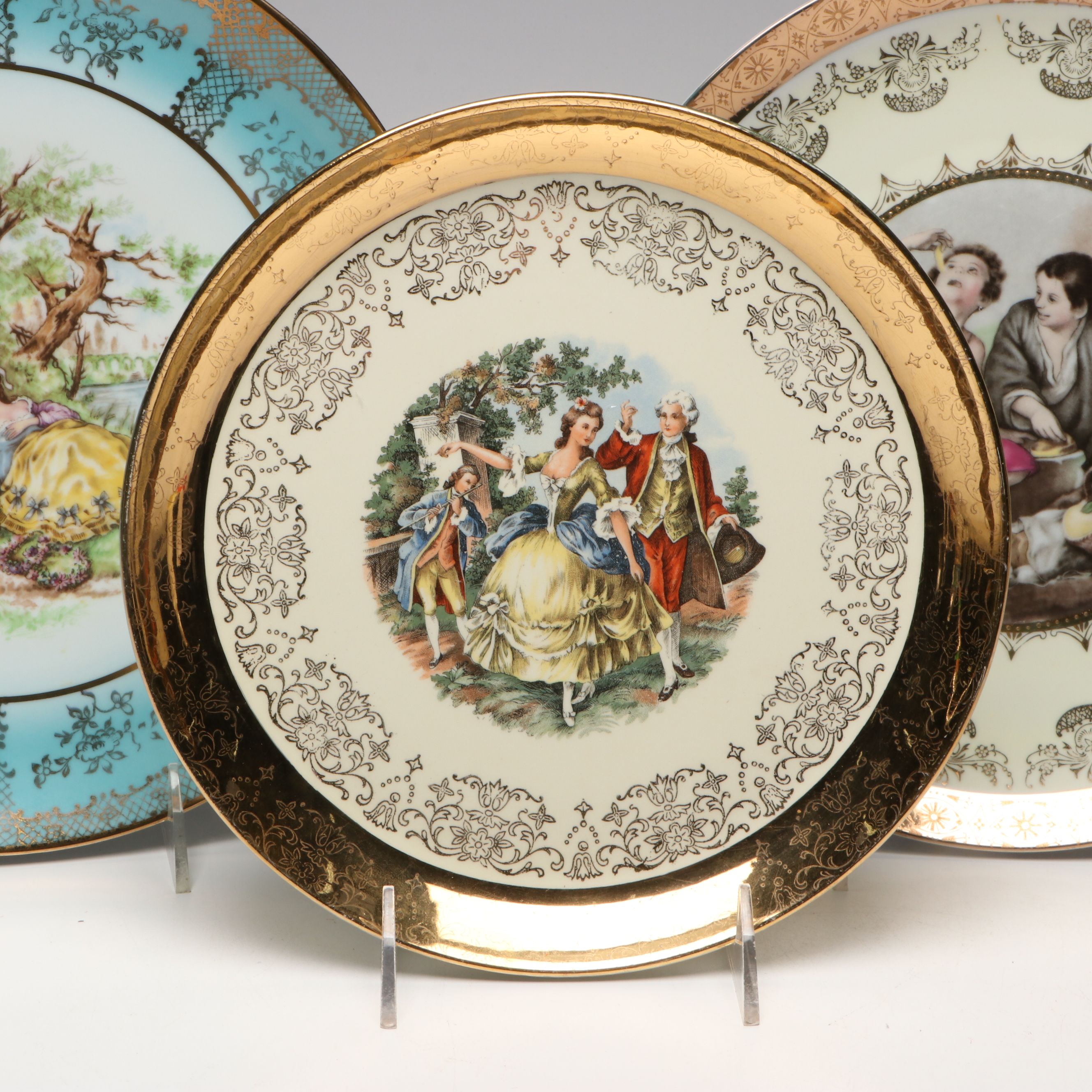 Limoges with Other European Style Porcelain Cabinet Plates