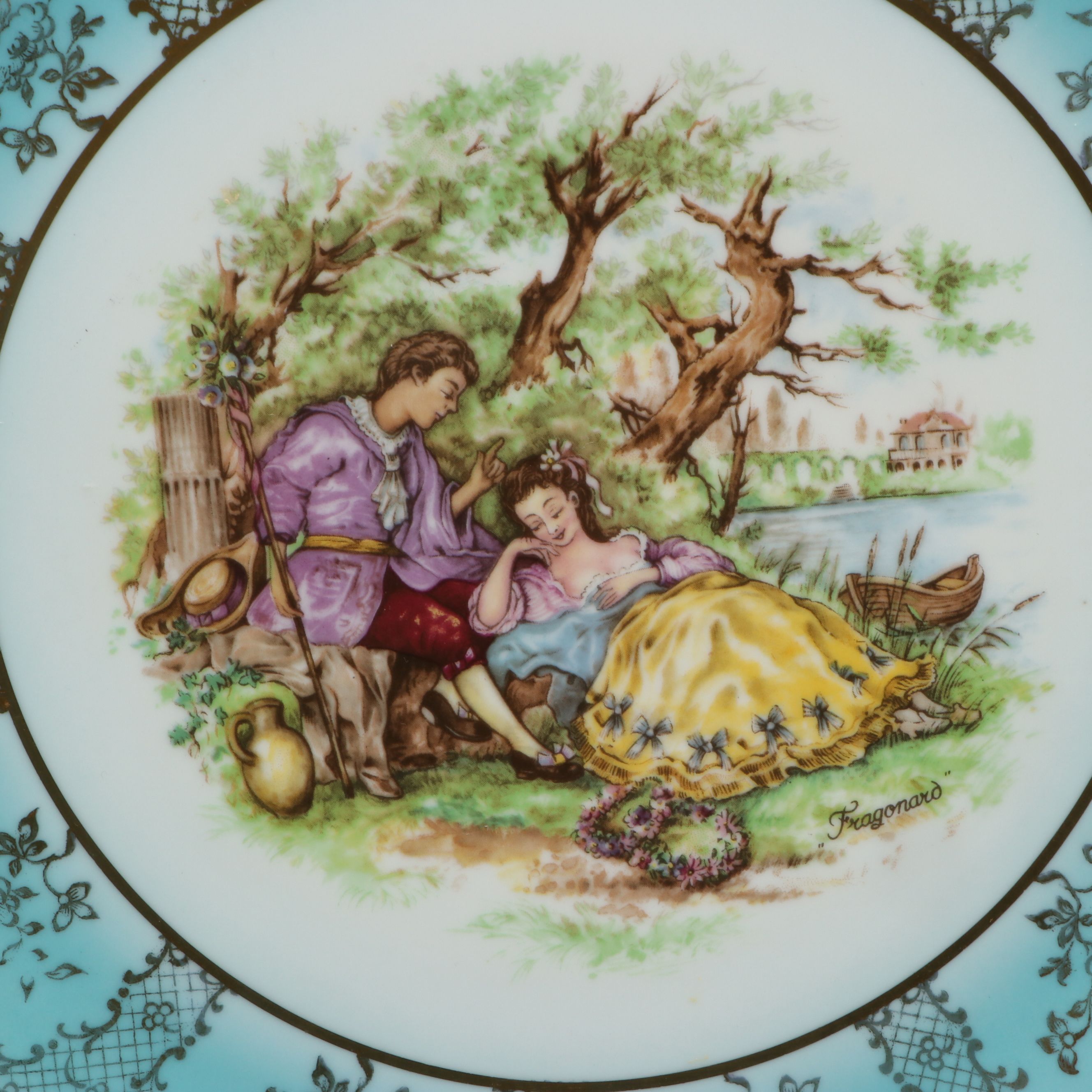 Limoges with Other European Style Porcelain Cabinet Plates