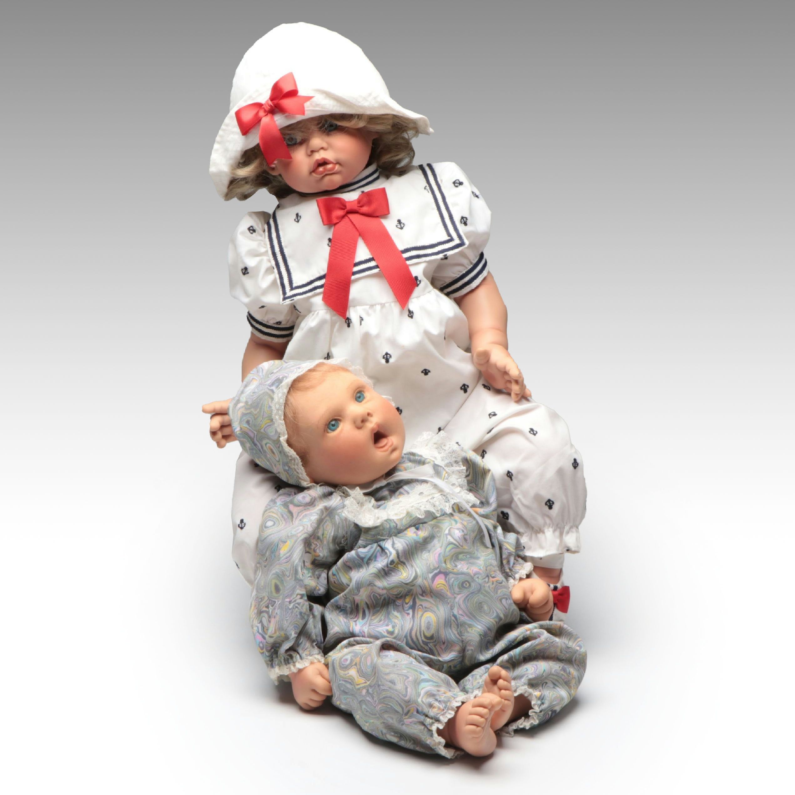 Lee Middleton Baby and Fayzah Spanos Sailor Dolls, 1990s