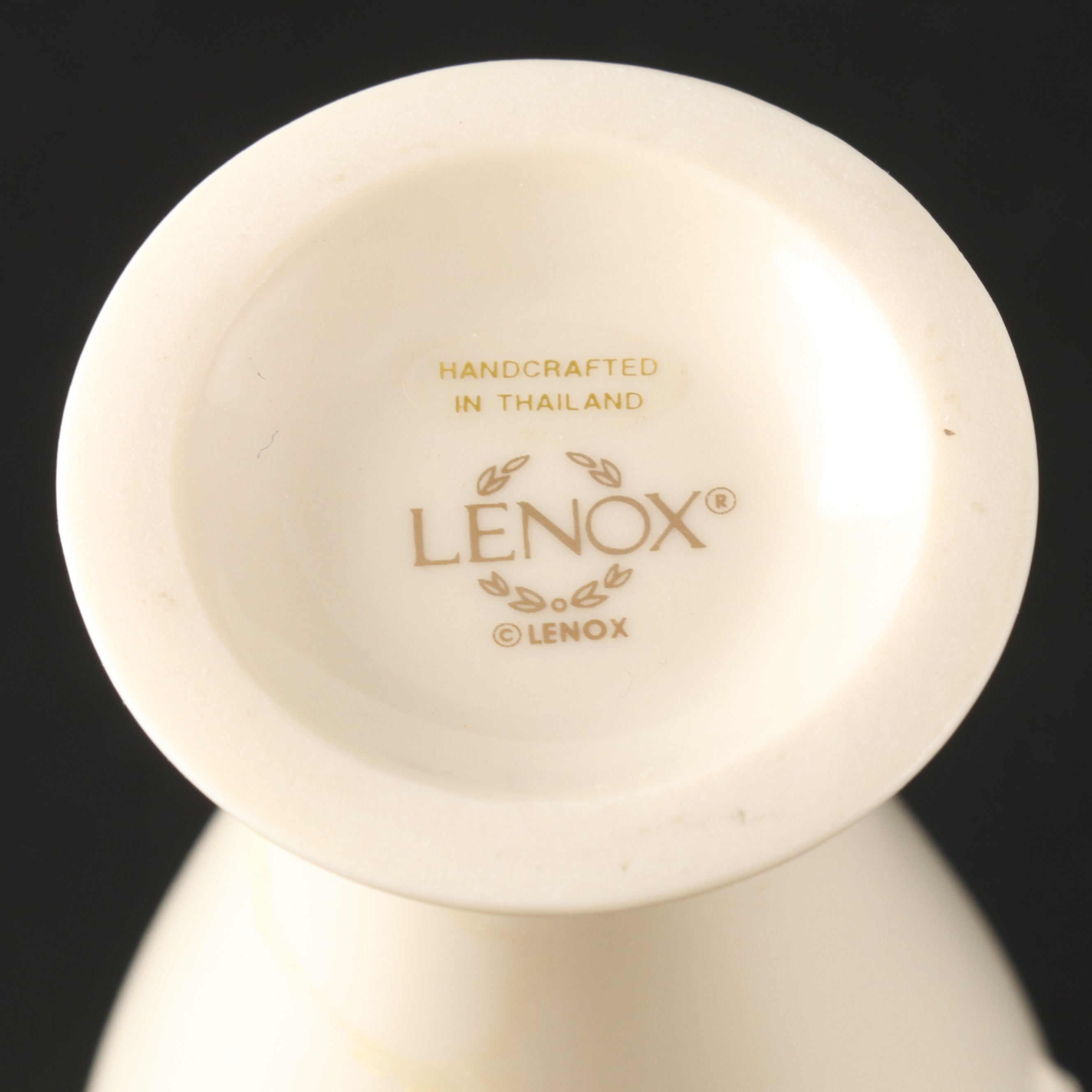 Lenox "Monticello" with Other Leaf-Shaped Dish and Vase