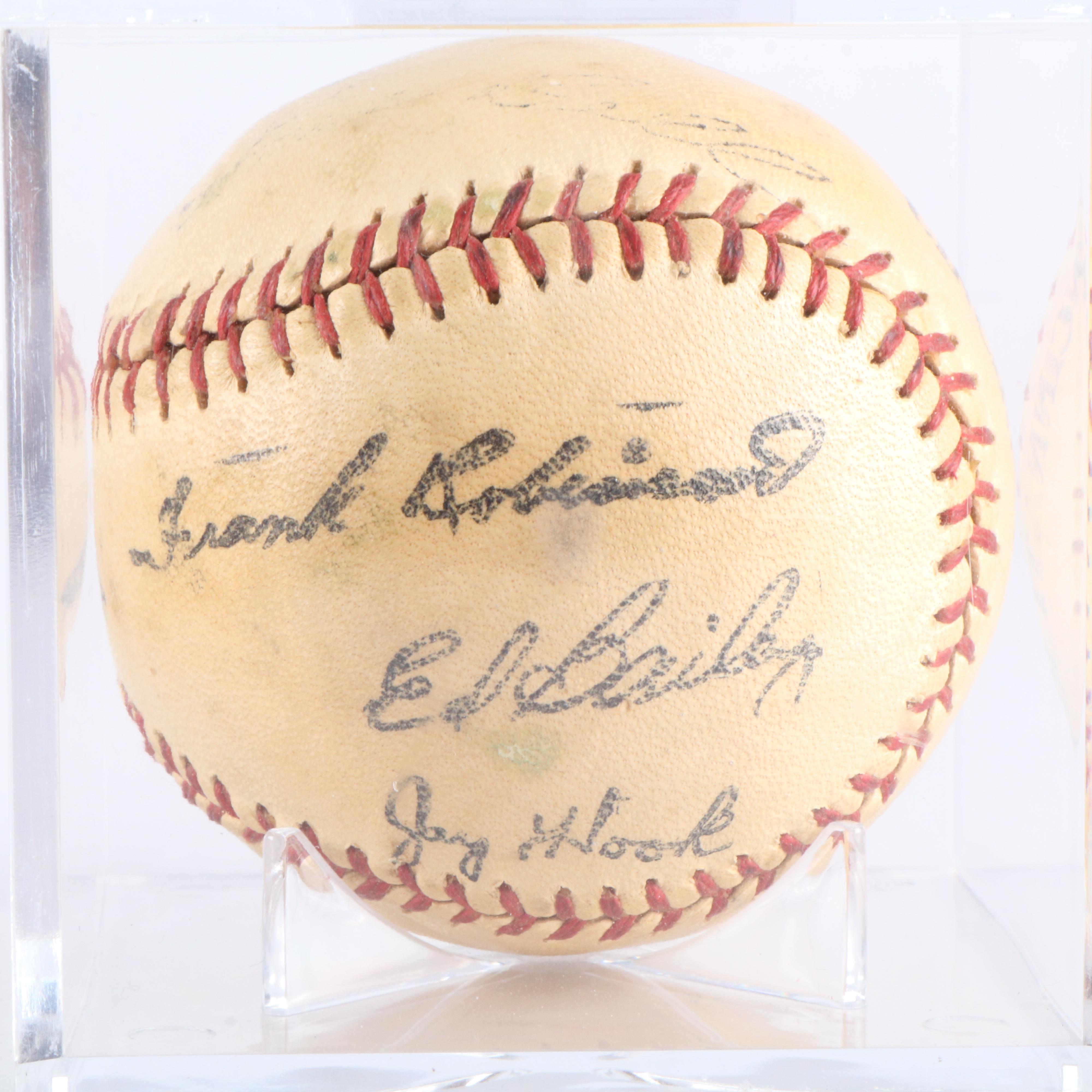 Pete Rose Signed Statue, 1961 Reds Team Baseball, Two Signed Reds Baseballs