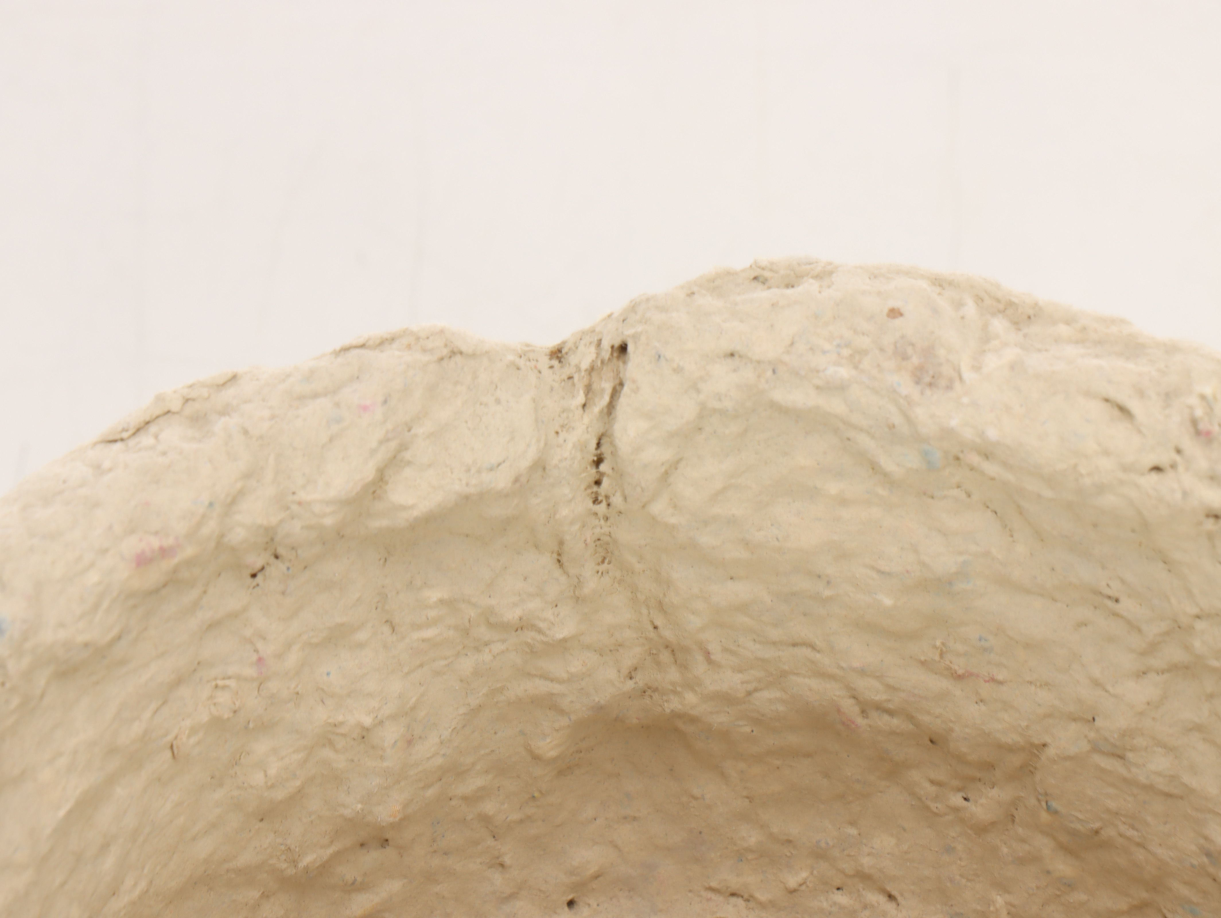 Primitive Style Papier-Mâché Wall Shelf Unit and Footed Planter