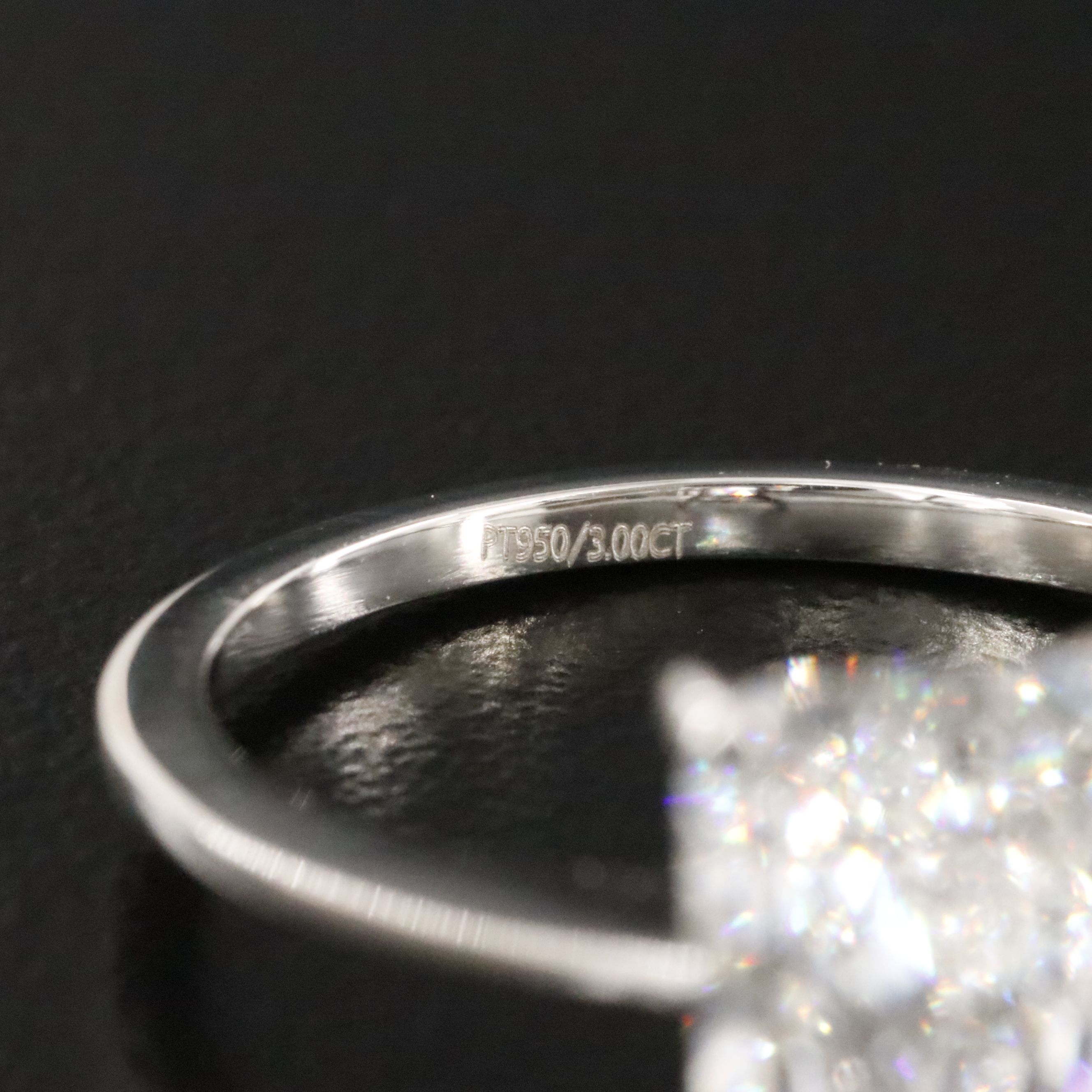 Platinum 3.00 CT Lab Grown Diamond Solitaire Ring with IGI Report