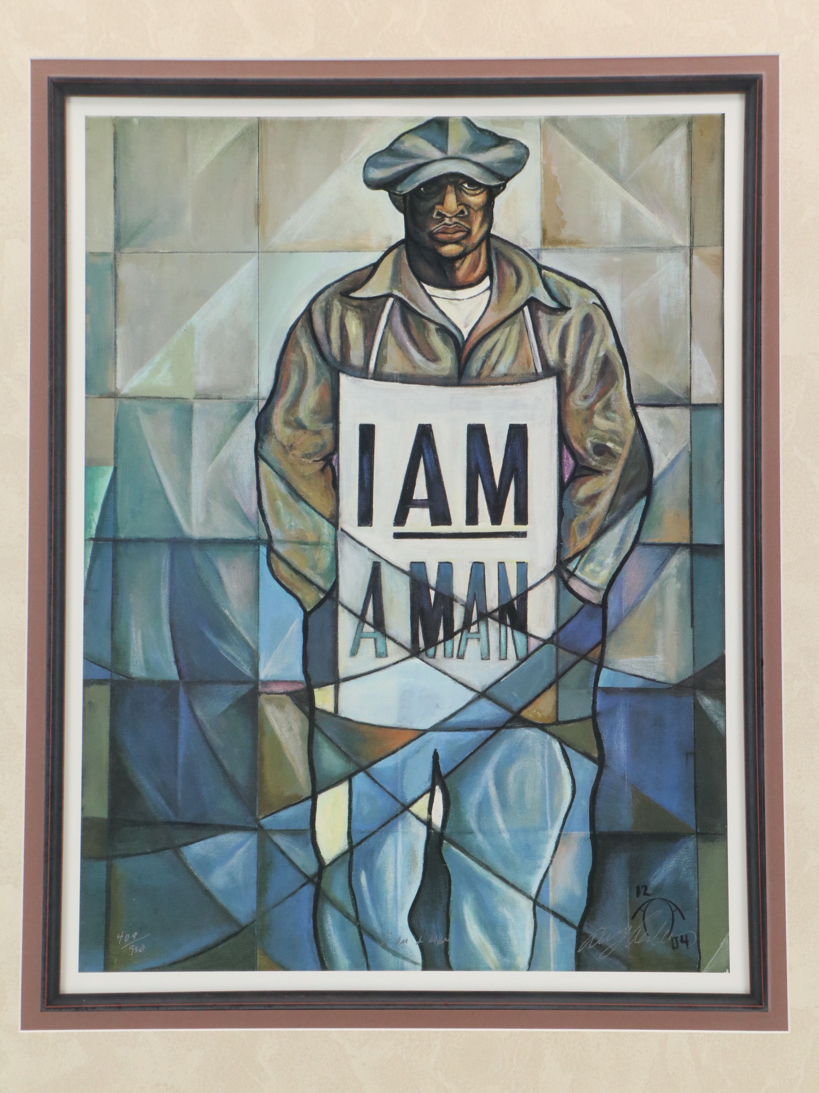 Anthony Armstrong Offset Lithograph "I Am a Man"