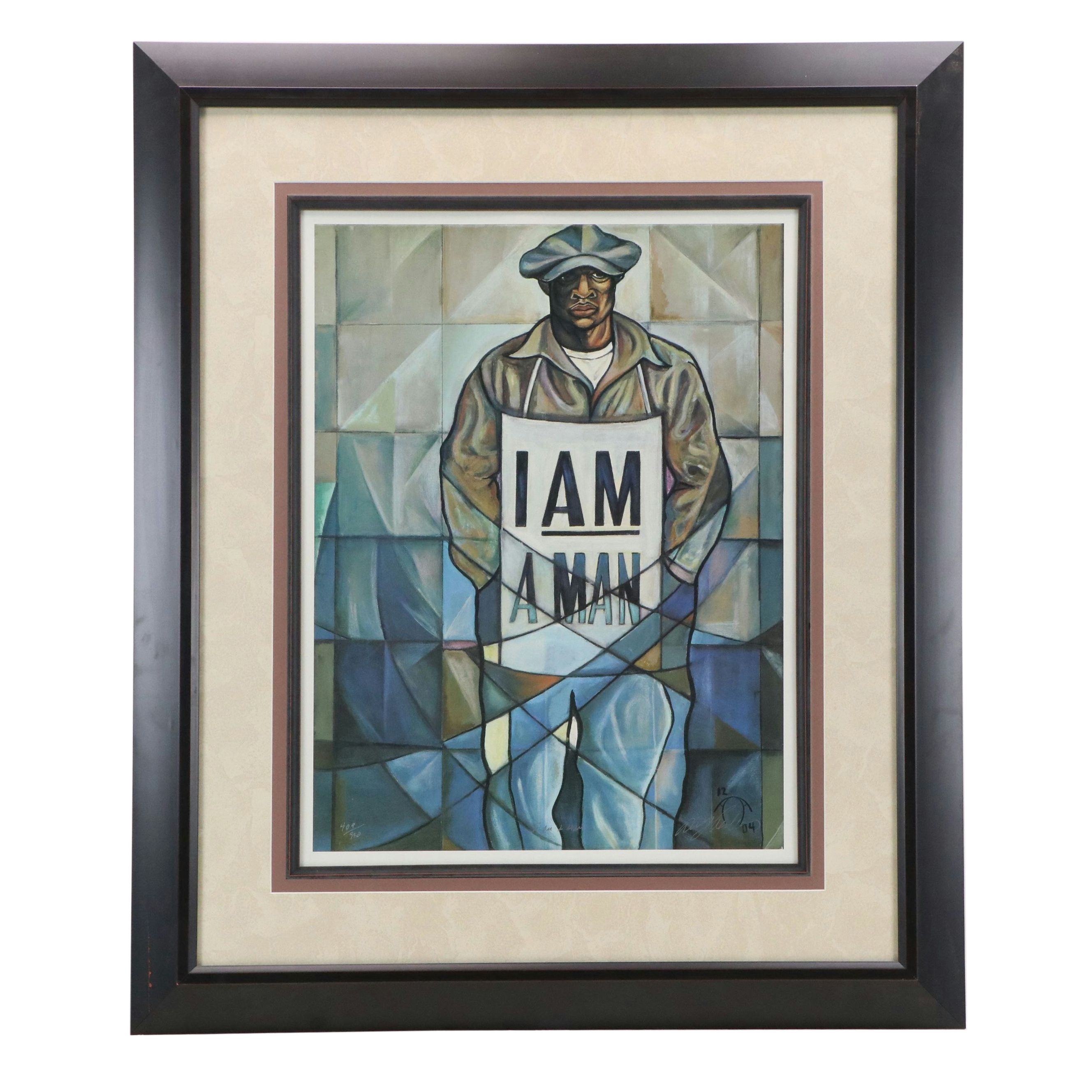 Anthony Armstrong Offset Lithograph "I Am a Man"