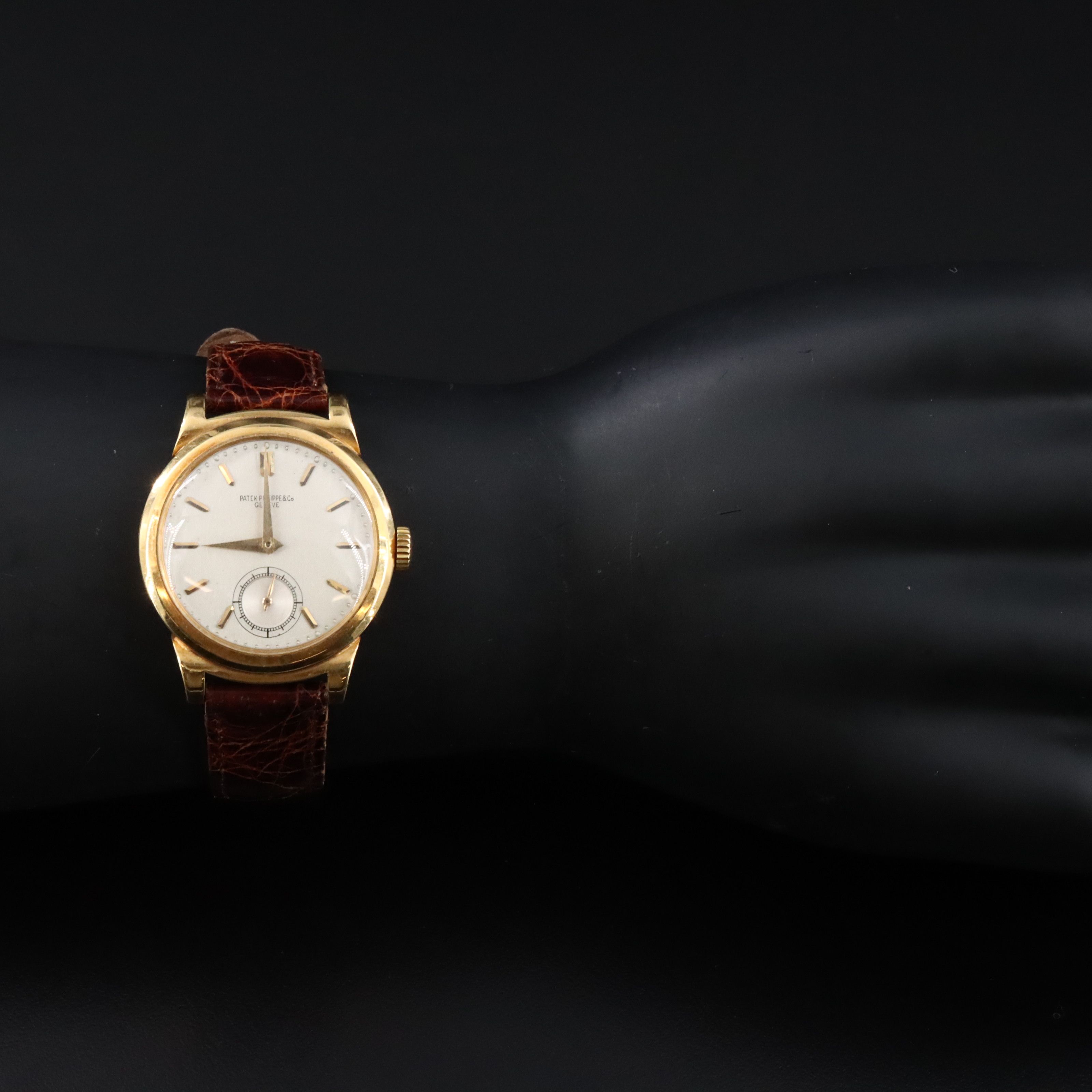 18K Patek Philippe Calatrava Scroll Lugs Vintage Model 1491 Watch