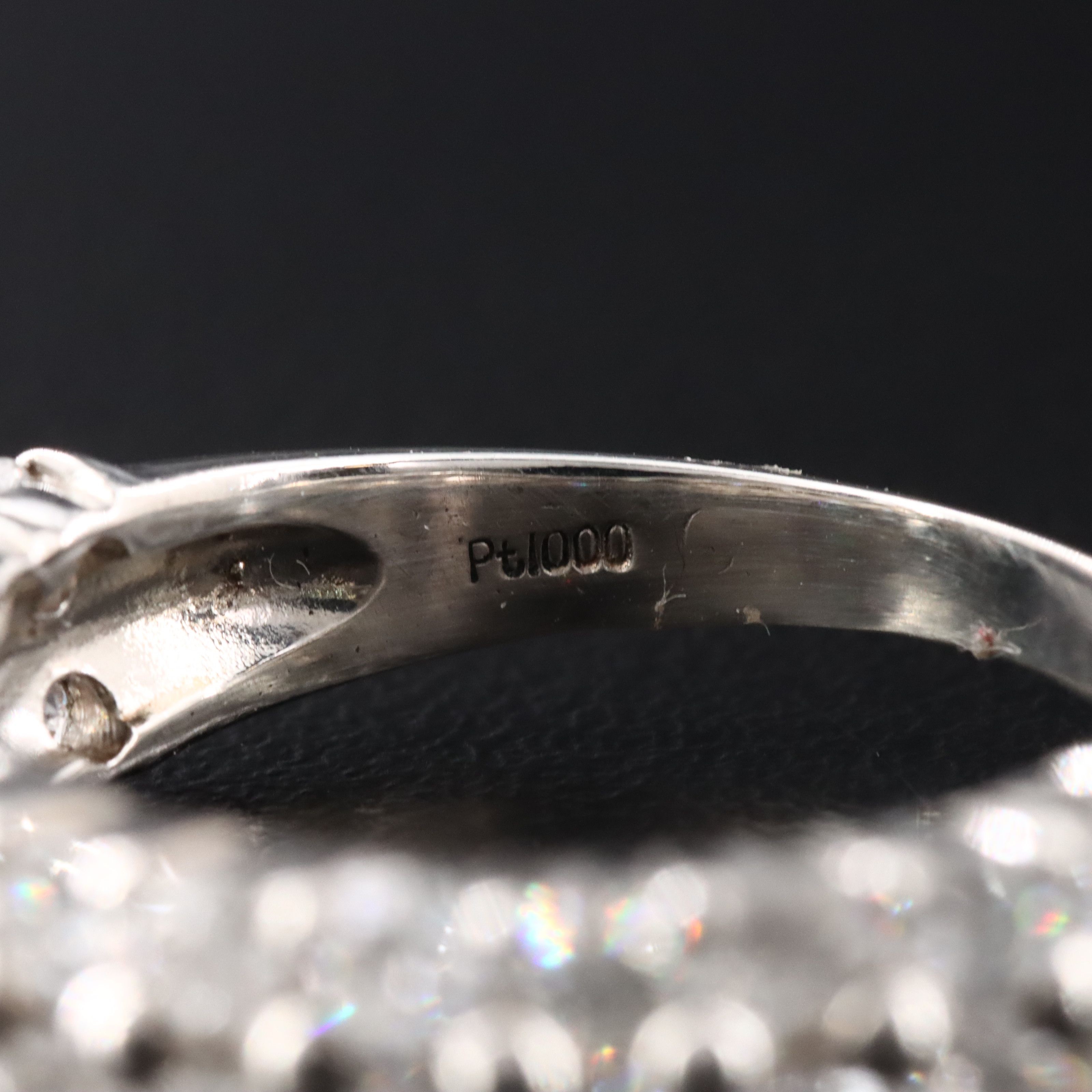 Platinum 2.00 CTW Diamond Double Row Ring