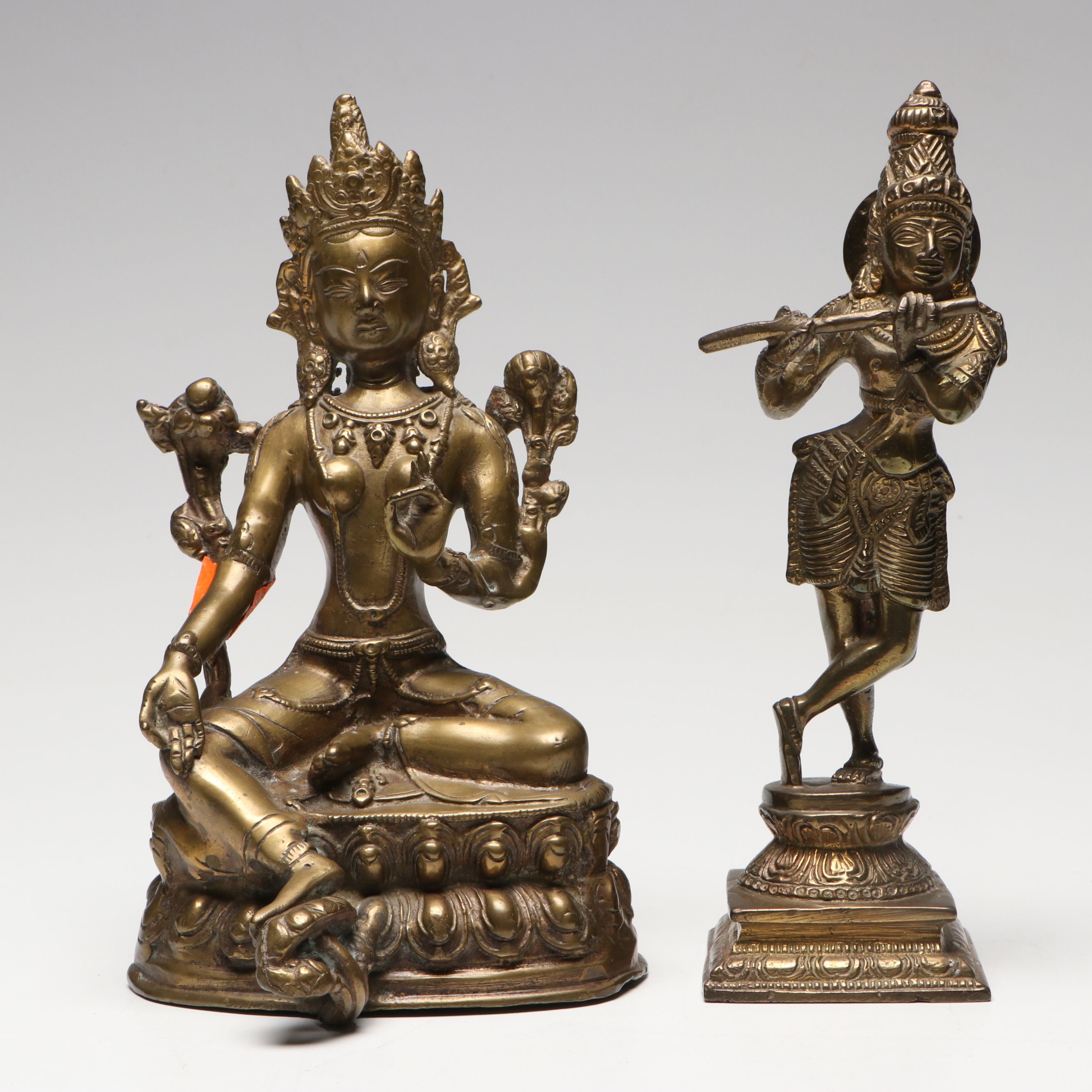 Brass Finish Nataraja Form Shiva, Ganesh and Other Hindu Deities