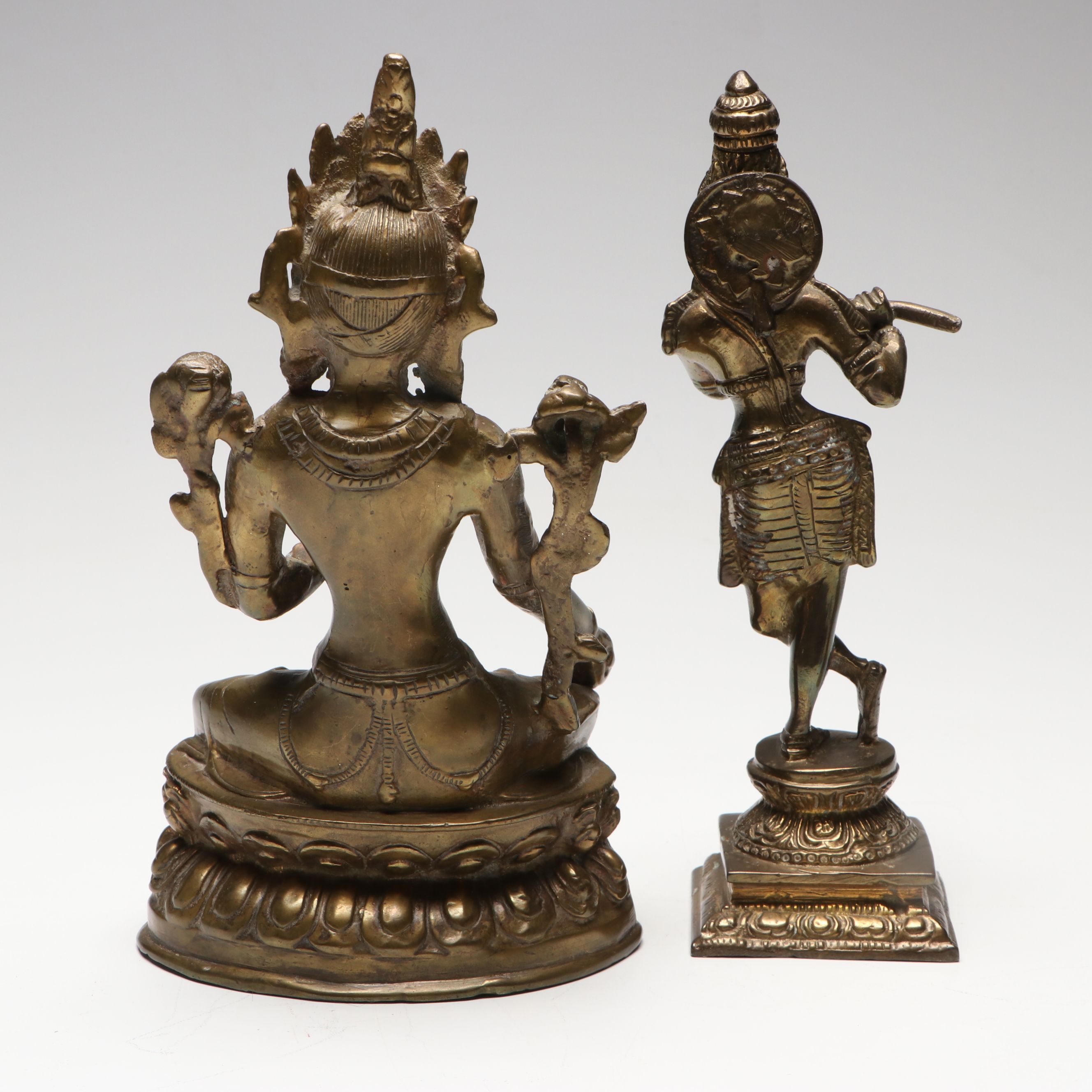 Brass Finish Nataraja Form Shiva, Ganesh and Other Hindu Deities