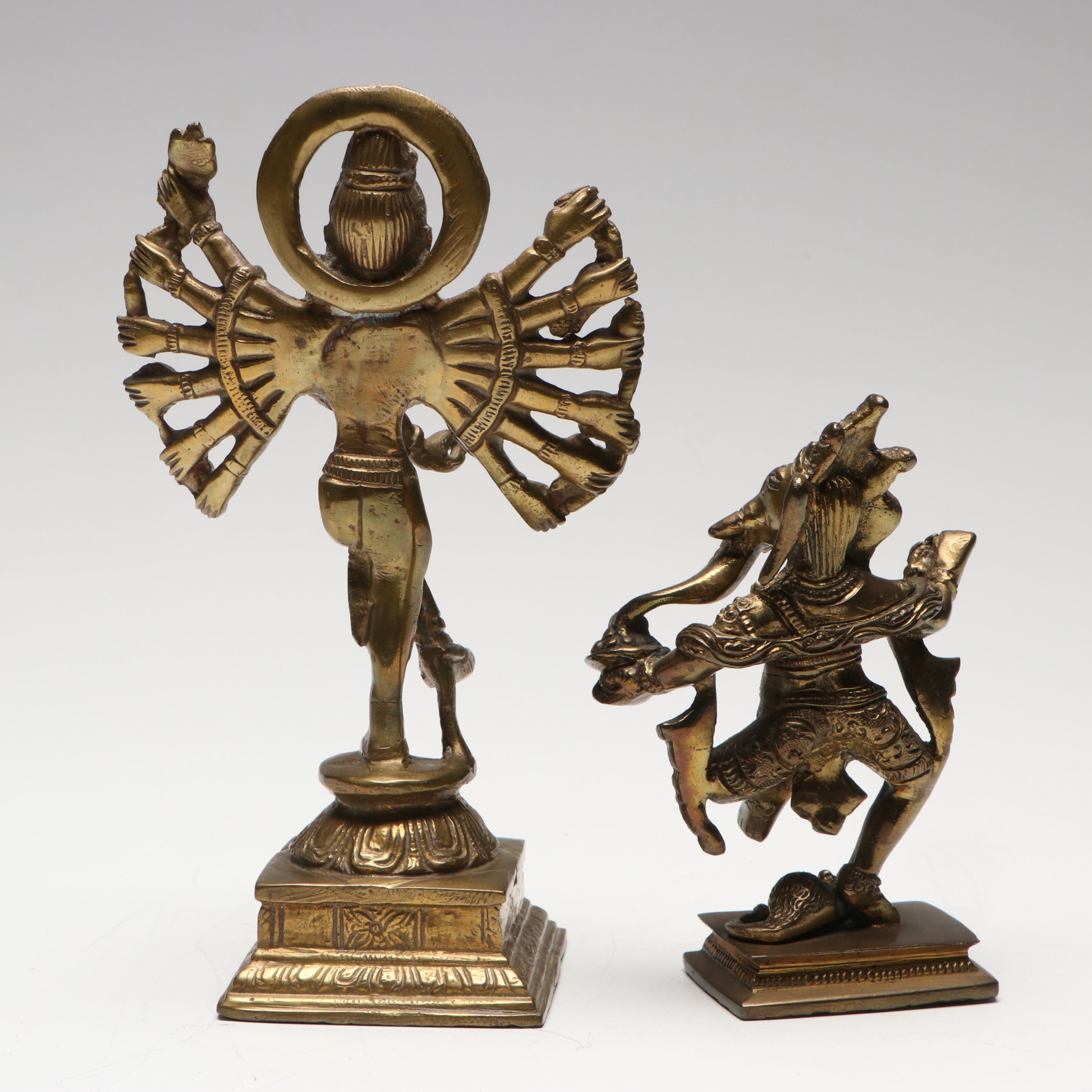 Brass Finish Nataraja Form Shiva, Ganesh and Other Hindu Deities