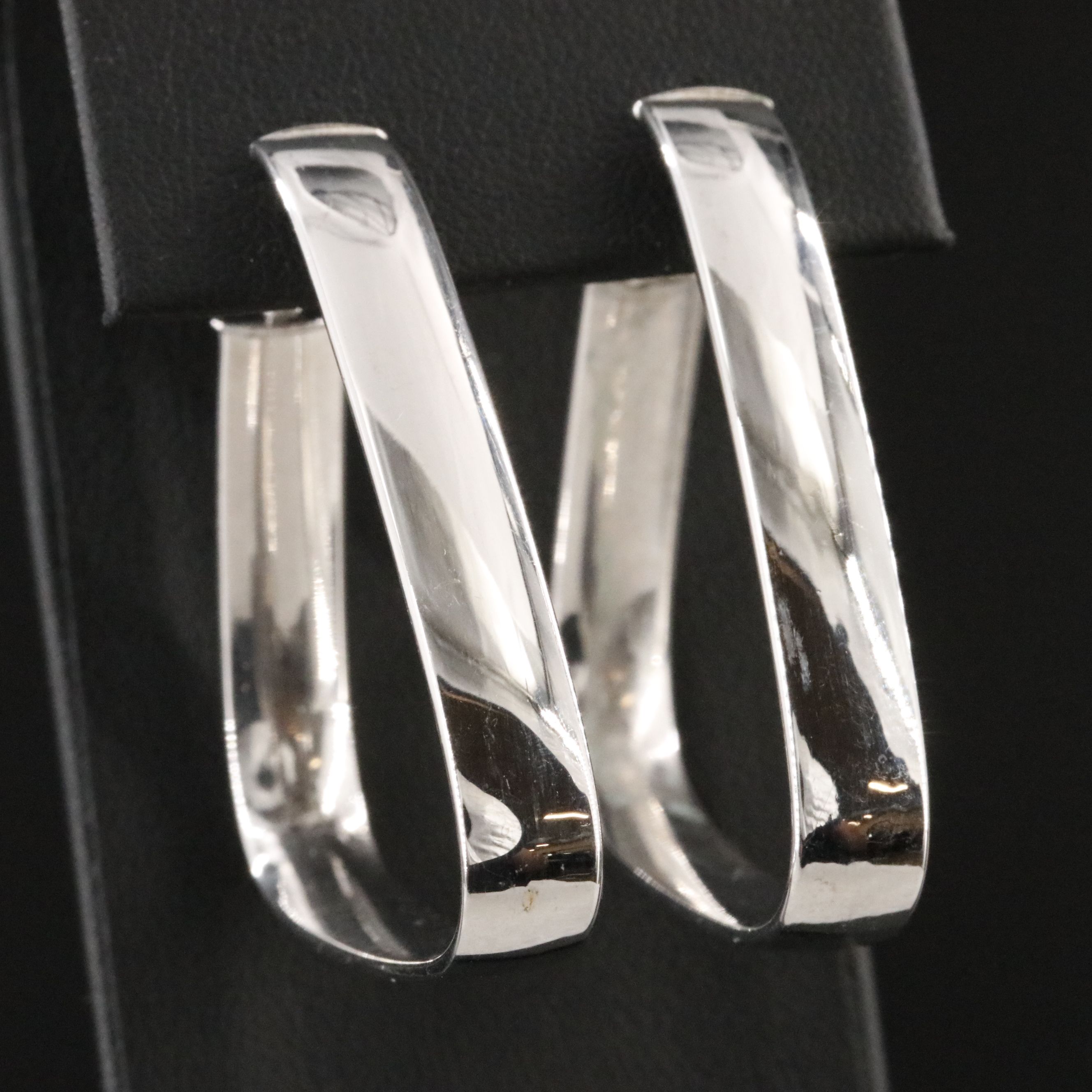 14K Triangle Hoop Earrings