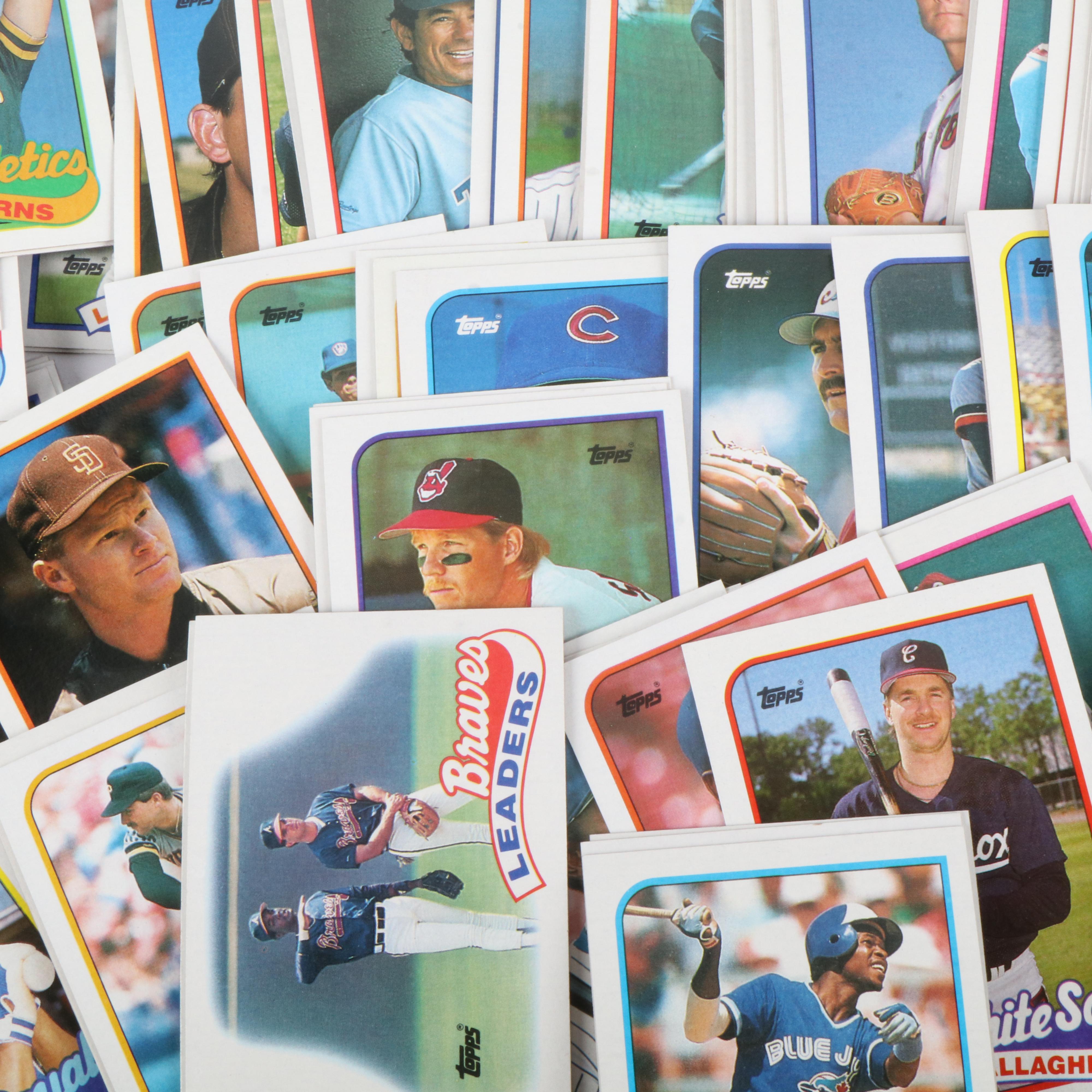 Over 1,100 1989 Topps Baseball Cards and Some 1989 Donruss Baseball Cards