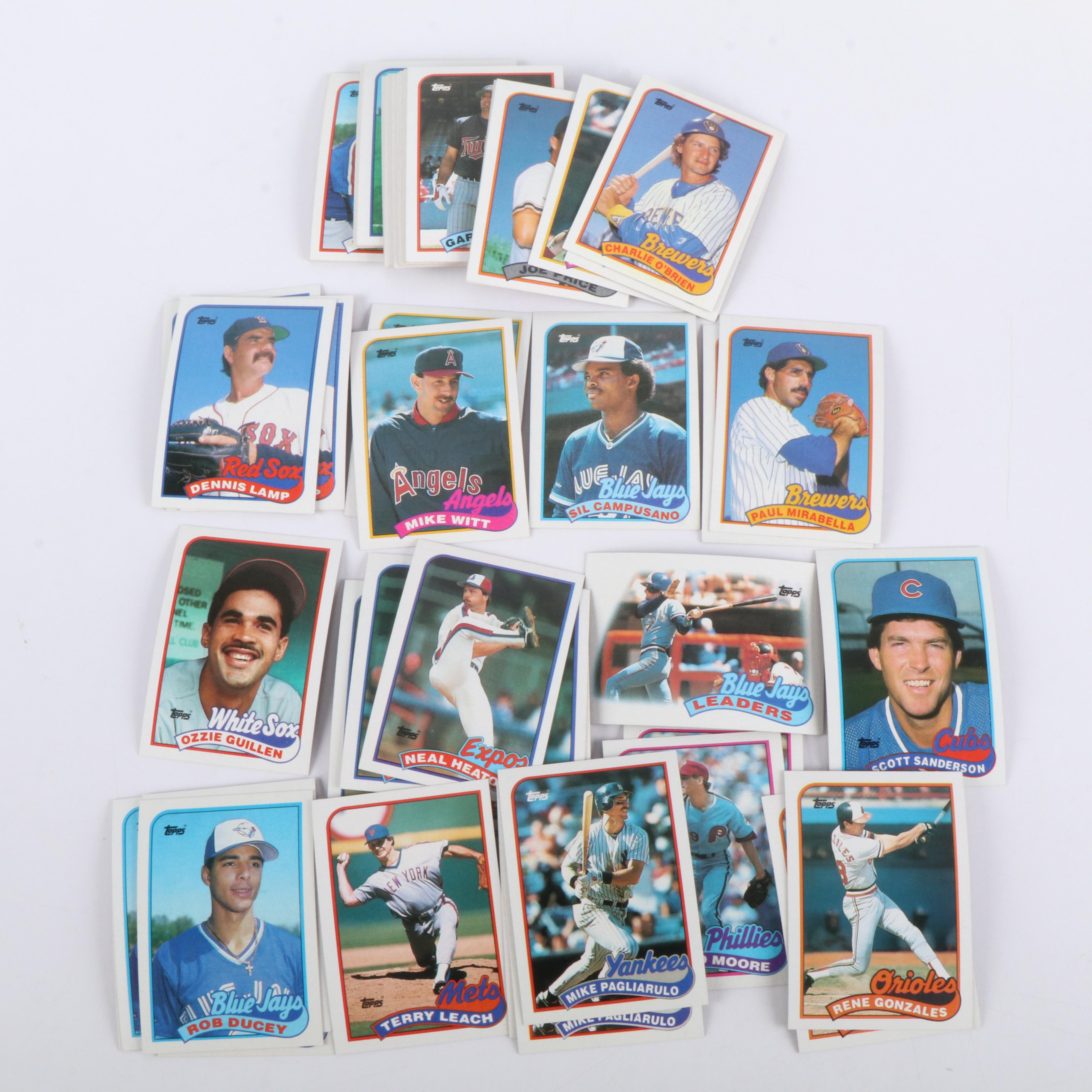 Over 1,100 1989 Topps Baseball Cards and Some 1989 Donruss Baseball Cards