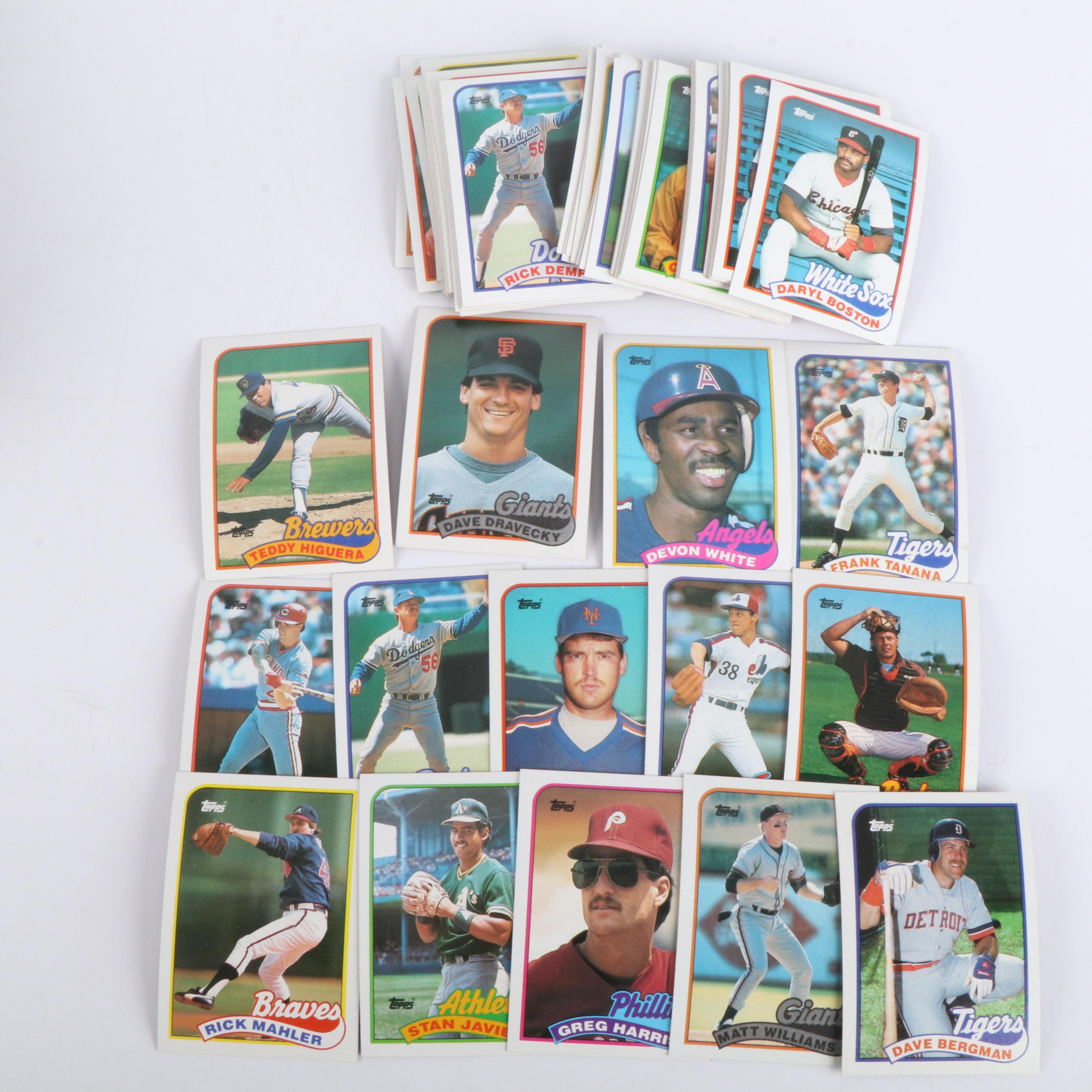 Over 1,100 1989 Topps Baseball Cards and Some 1989 Donruss Baseball Cards