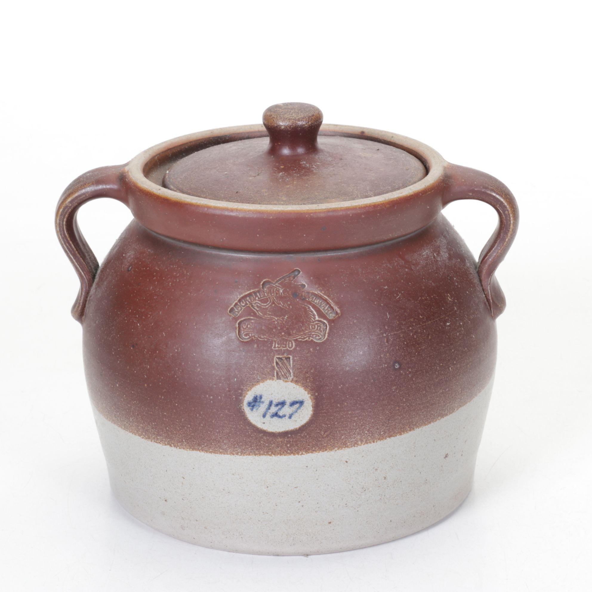 Rockdale Union Stoneware Bean Pot with Decorative Bowls
