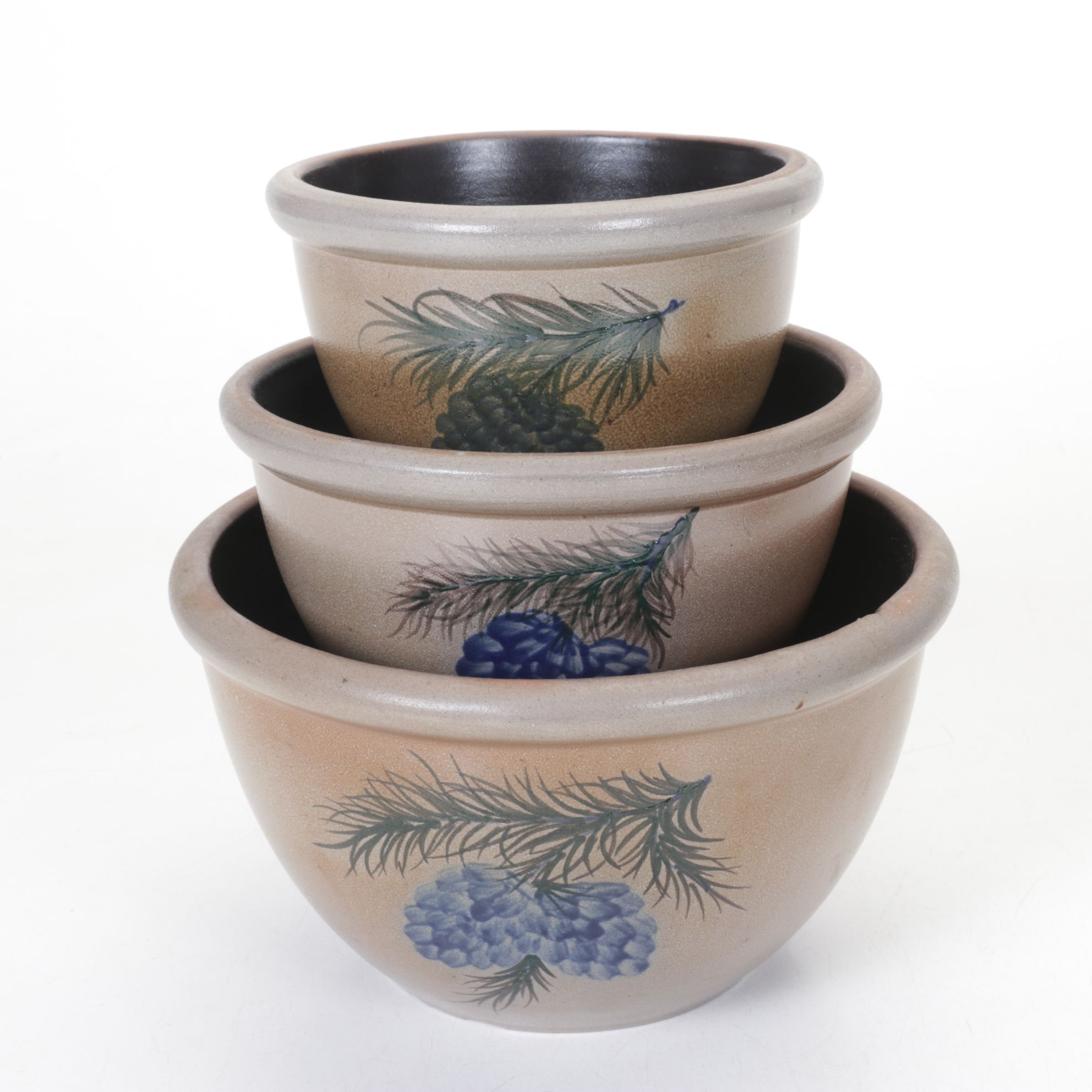 Rockdale Union Stoneware Bean Pot with Decorative Bowls